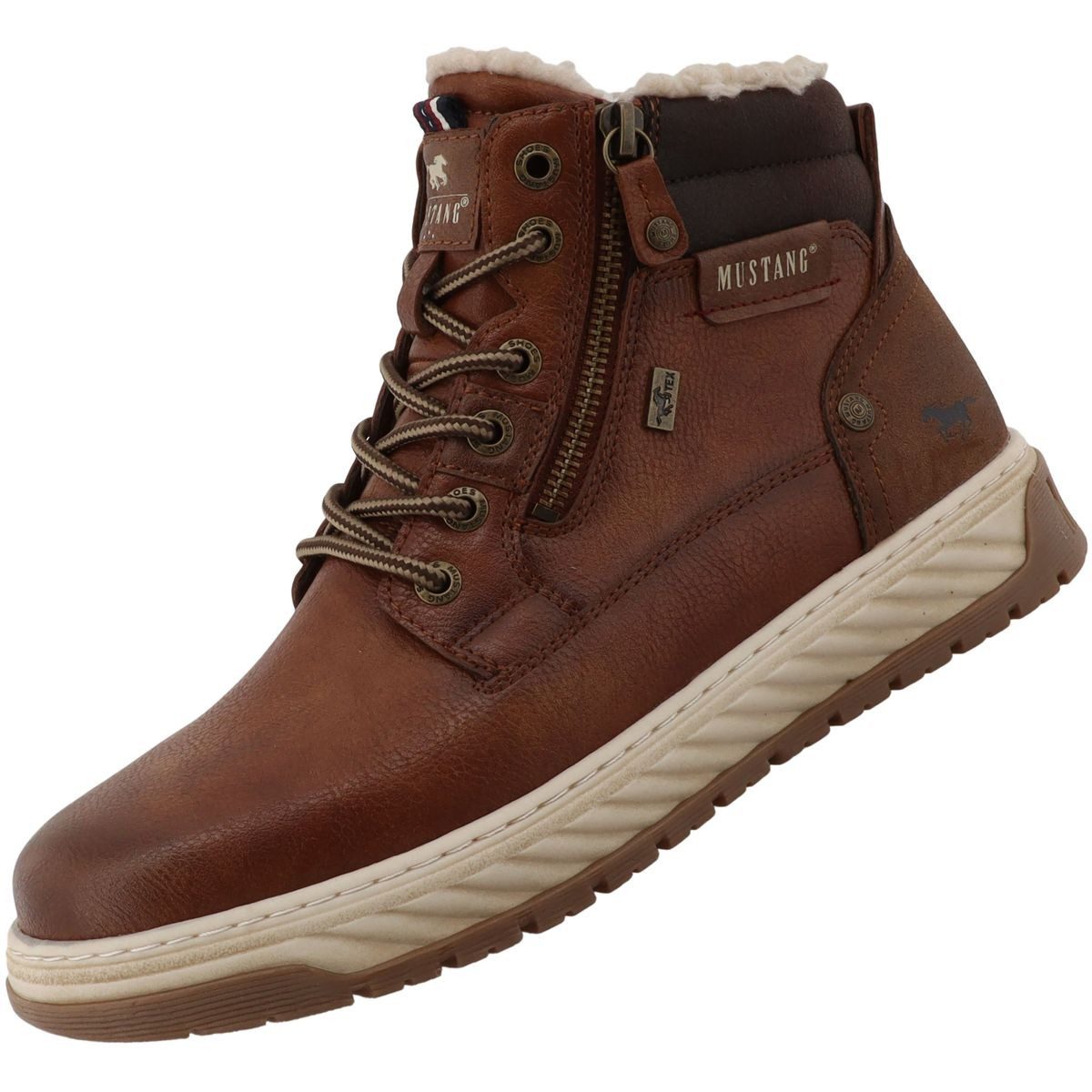 Mustang Shoes 36M0011001-brown Stiefel Gefütterter Herrenboot mit Tex-Funktion