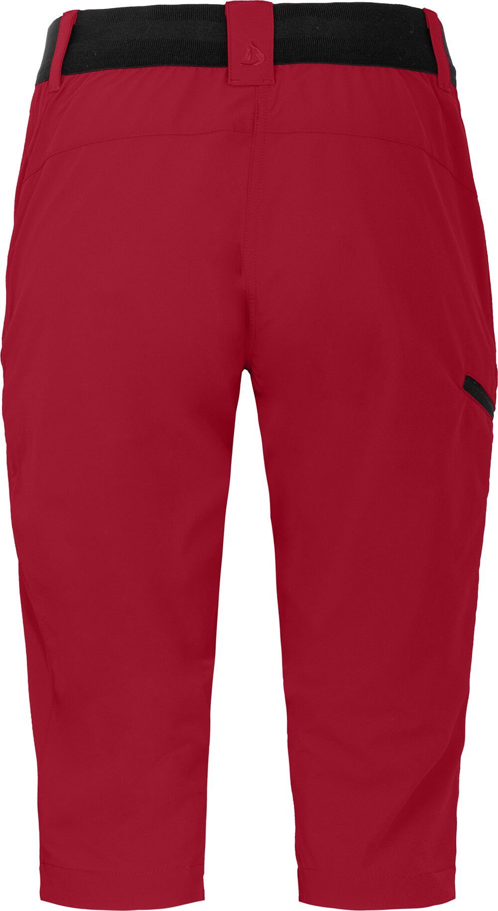 Bergson Outdoorhose VIDAA COMFORT leicht, Damen Wanderhose, rot Normalgrößen, 3/4 (slim) Capri strpazierfähig