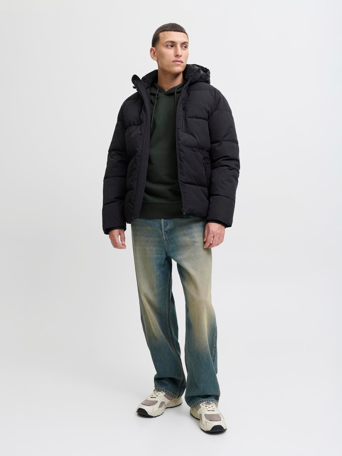 Jack & Jones Steppjacke Jack & Jones Herren-Jacke - JJeOwen Puffer mit Kapu günstig online kaufen