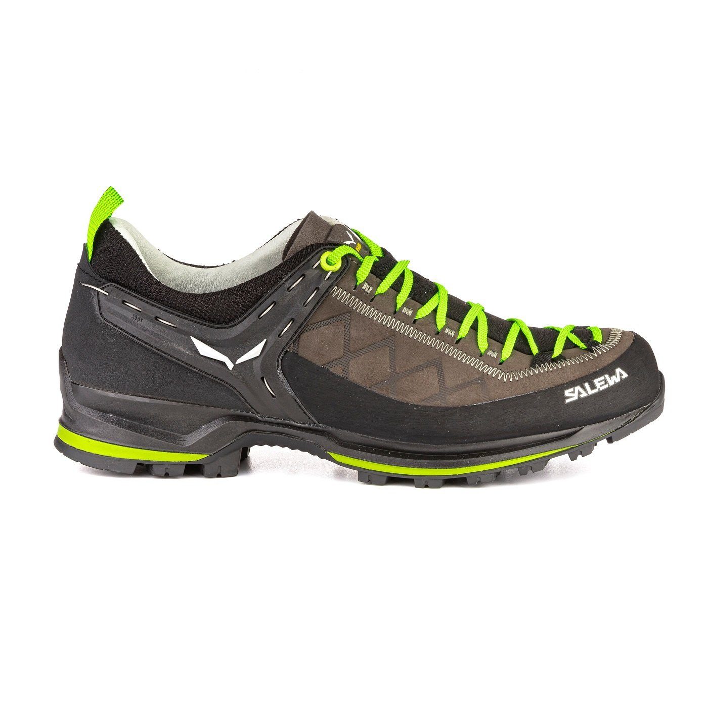 Salewa MTN Trainer 2 (Zustieg, Vollnarbenleder) grau/braun Herren Wanderschuh