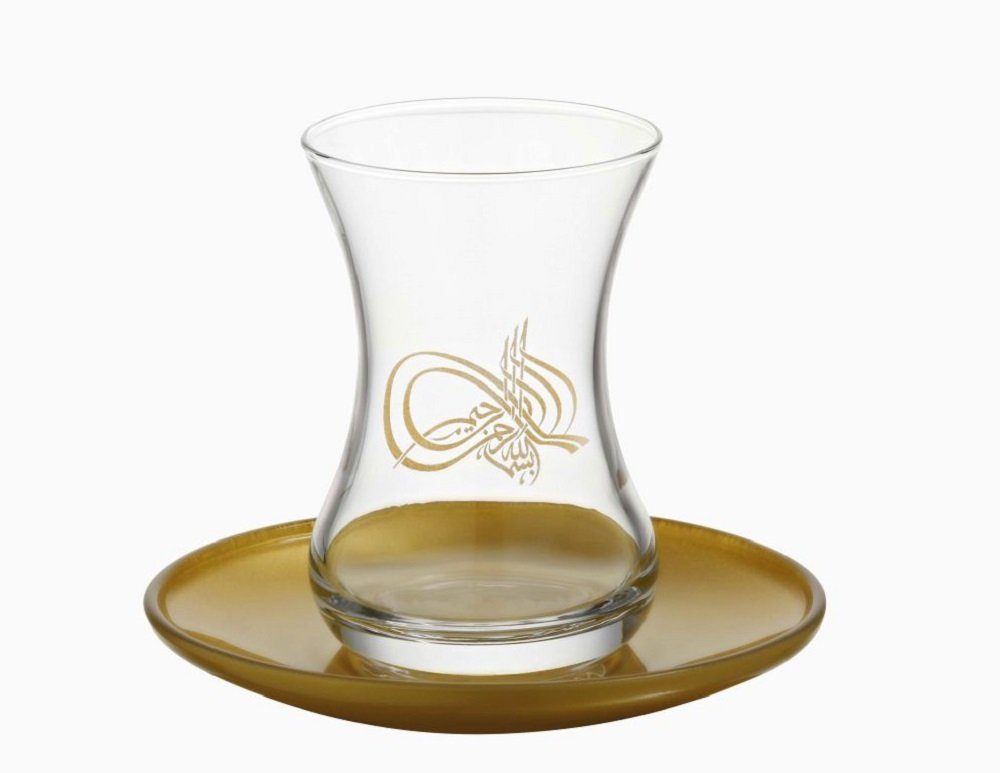 LAV Teeglas 12tlg. LAV "Tugra" Türkische Premium Teegläser Set 12-Teilig Gläser Ca, 12-tlg., glas