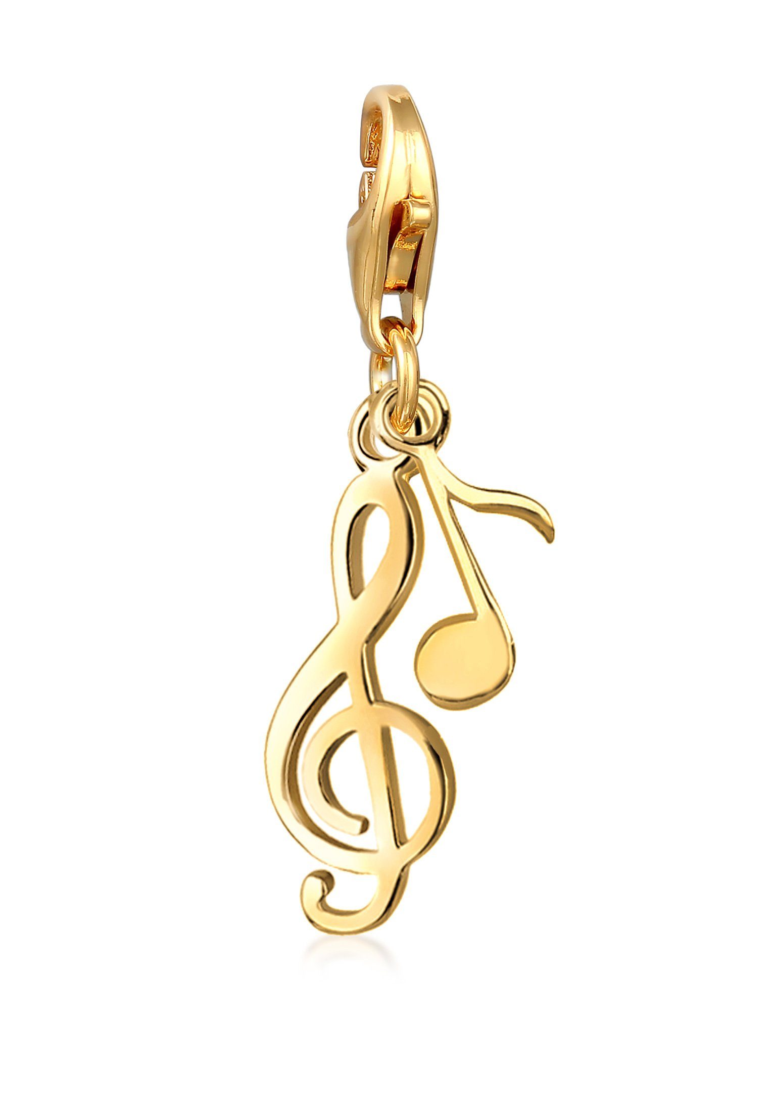 Elli Charm-Einhänger Notenschlüssel Note Musik Melodie 925 Silber, Note