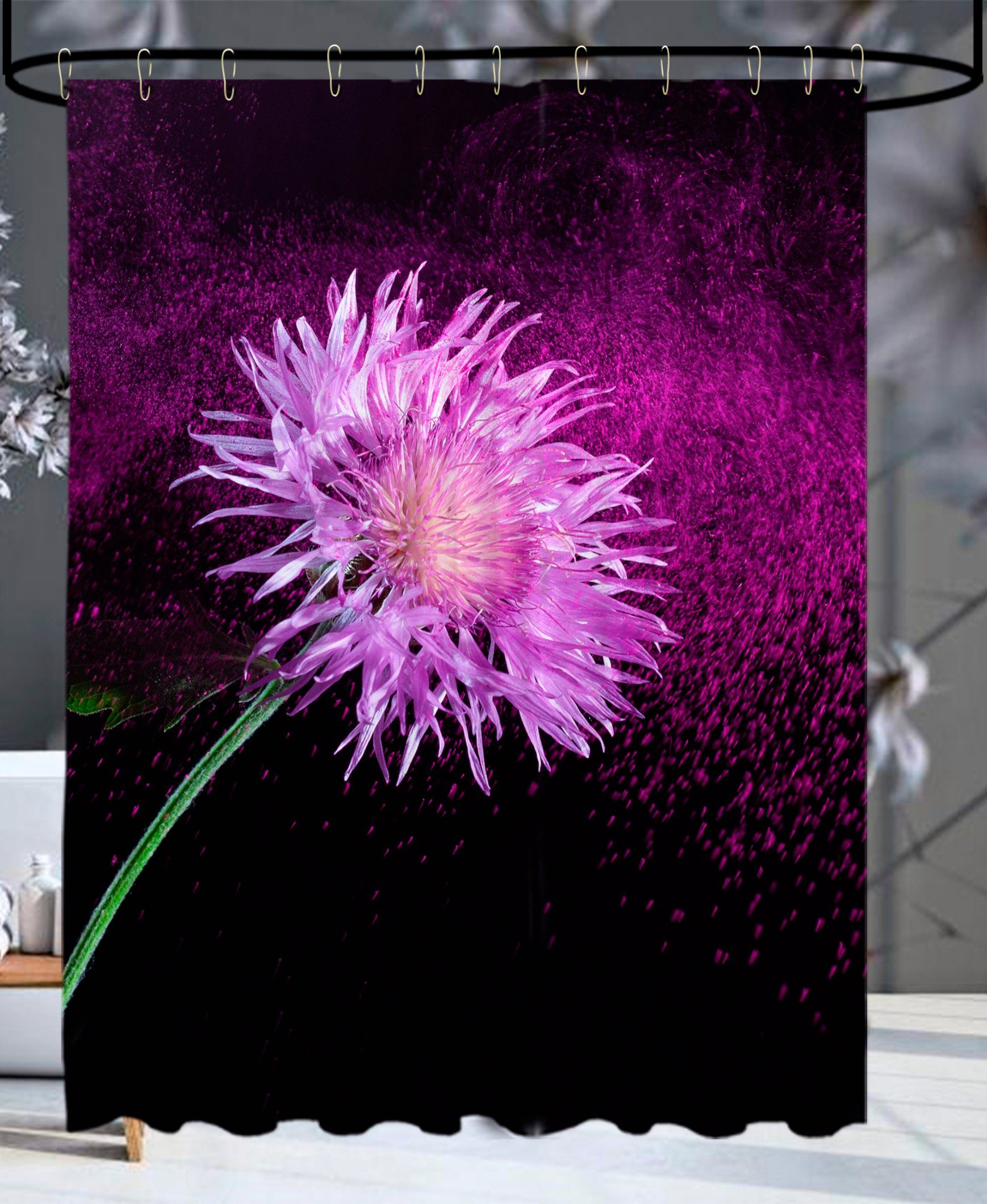 Sanilo Duschvorhang Purple Dust Breite 180 cm, Höhe 200 cm