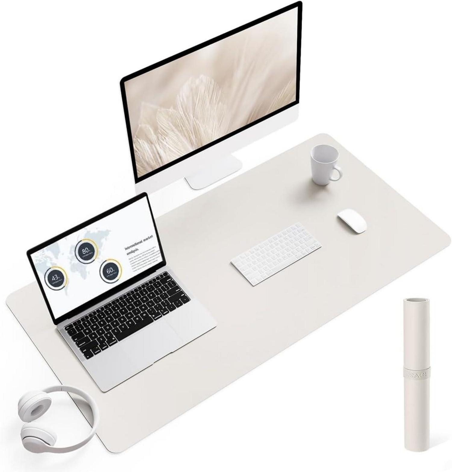 Mauspad Schreibtischunterlage Mauspad Leder Wildleder Office Mousepad Laptop