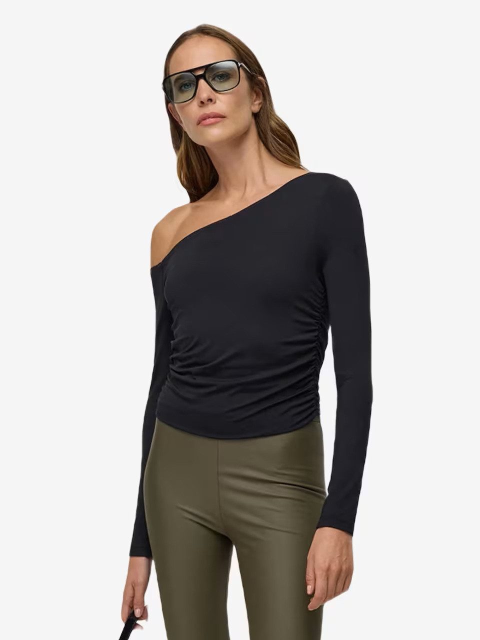 No Matter What Shirtbluse mit asymmetrischem Ausschnitt