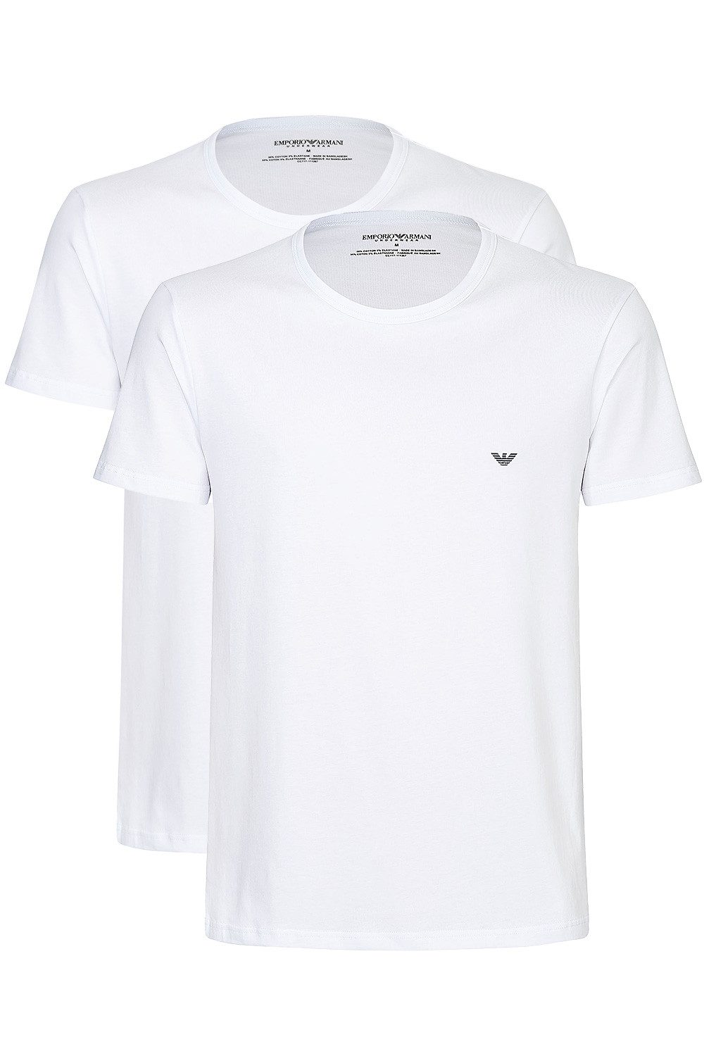 Emporio Armani Unterziehshirt CC717 Crew Neck (Packung, 2-St., 2er-Pack) Herren T-Shirt kurzer Arm