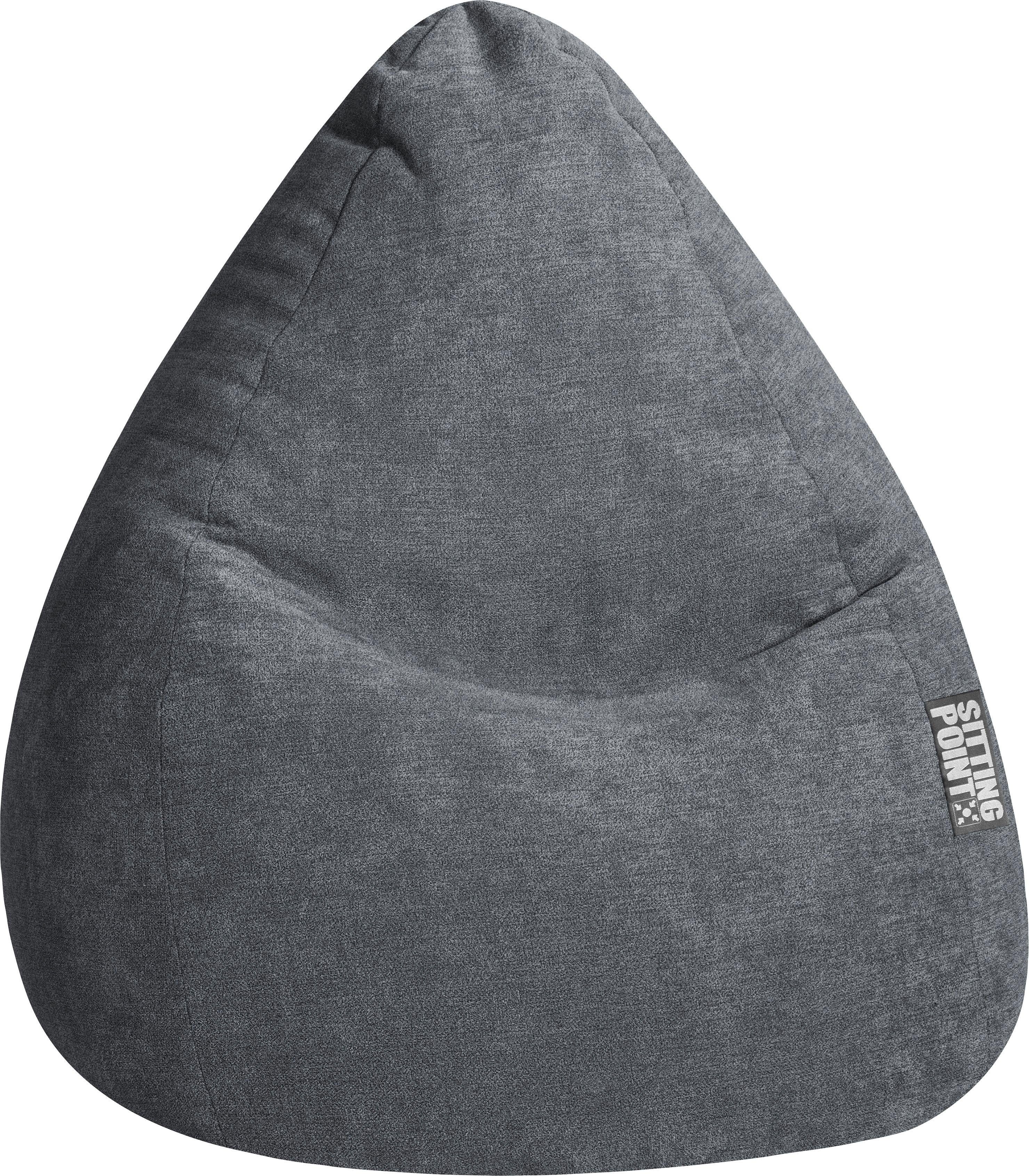 Magma Sitzsack Sitzsack 70x110cm Anthrazit, Füllung aus: 100% Polystyrol