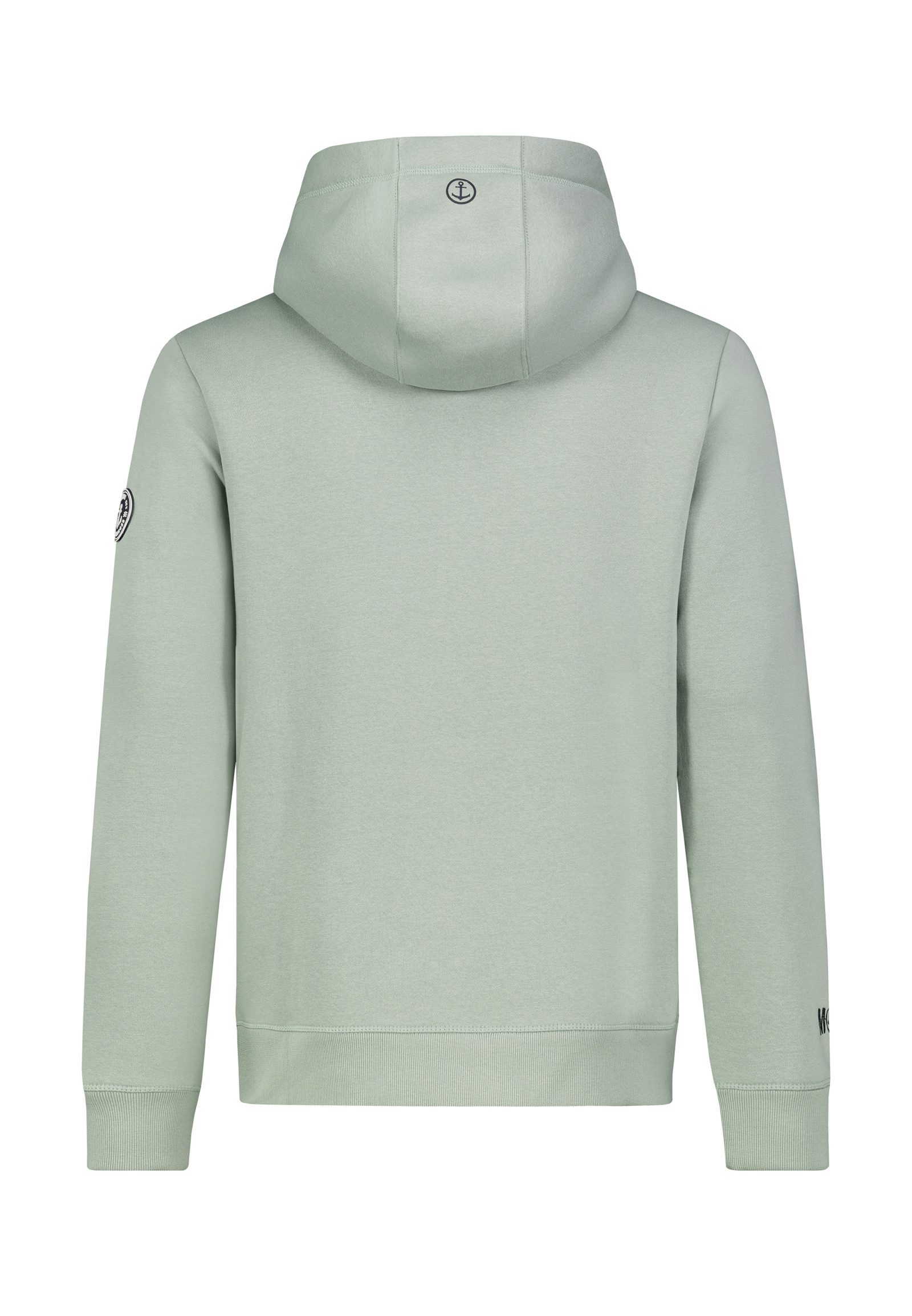 Eight2Nine Kapuzensweatjacke Herren Sweatjacke mit Mini Küstenprint Sweatsh günstig online kaufen