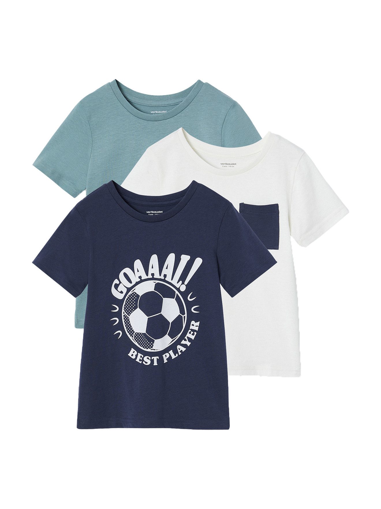 Kurzarmshirt 3er-Pack Jungen T-Shirts BASIC