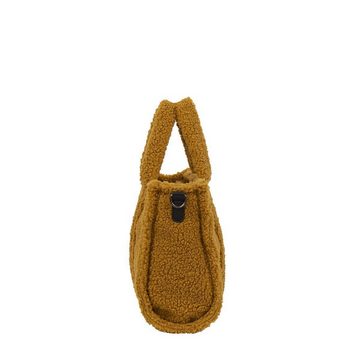 MUSTANG Henkeltasche Canberra Damen Handtasche aus Teddyplüsch, mit abnehmbaren Schultergurt