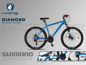 Licorne Bike Mountainbike Licorne Bike Diamond Premium Mountainbike Aluminium, Fahrrad