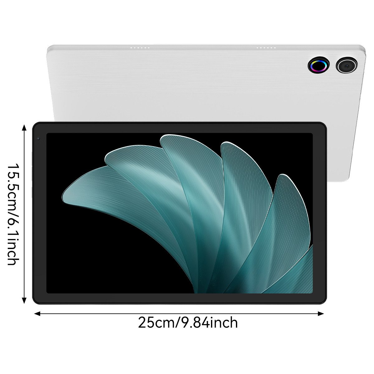 BUFO 10,4 Zoll Android 128GB+1TB Erweiterung HD 1280x800 WiFi 6 Tablet (10,4", 128 GB, Android, 2,4/5G WiFi, Android 15, 20(3+17)GB RAM, Dual-Kamera)