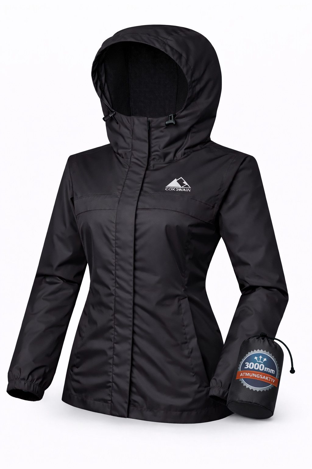 Cox Swain Regenjacke COX-TEX Outdoor Funktions Windbreaker (1-St., Mit kleinen Beutel zum Verstauen) Atmungsaktiv und Wasserabweisend