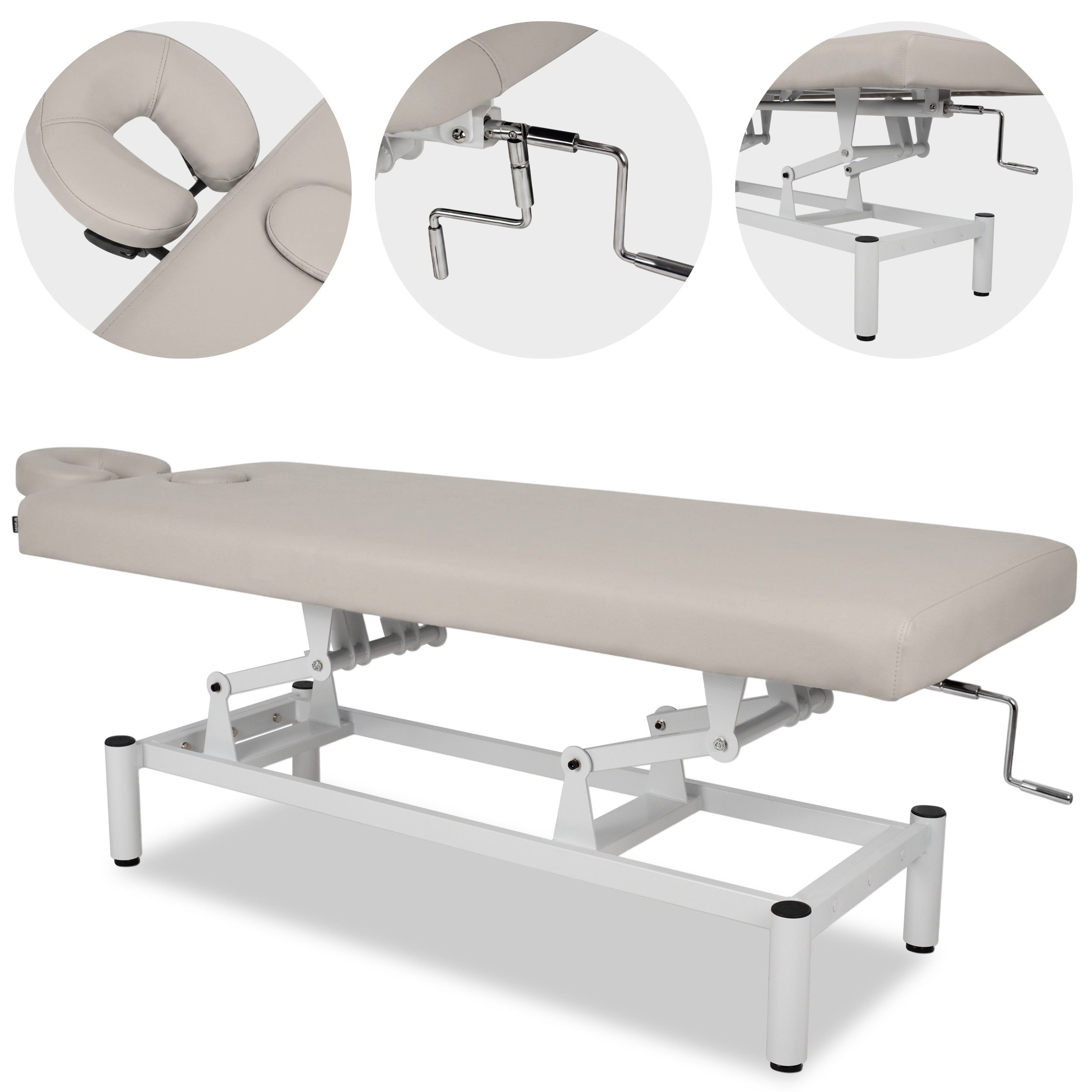 Habys Massageliege Vigo 1 stationär mit Kurbelverstellung, für Therapie & Praxis