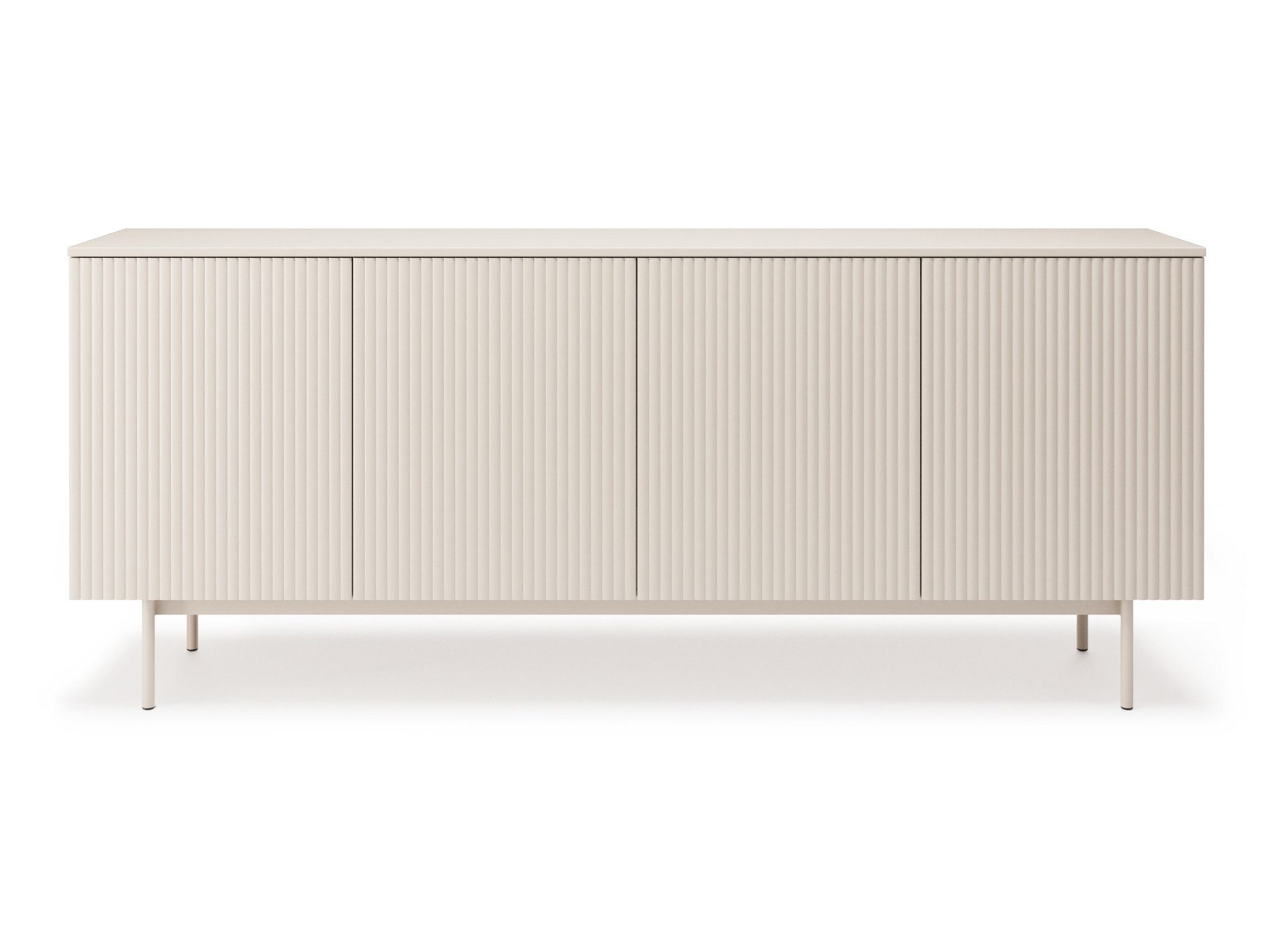 Beautysofa Wohnzimmer-Set SOFT Wohnwand in Kaschmir, (Push-to-Open, Moderne Wohnzimmermöbel, 2-teilig – TV-Schrank Lowboard 200 cm + Kommode Sideboard 200 cm),  – Bild 3 von 5
