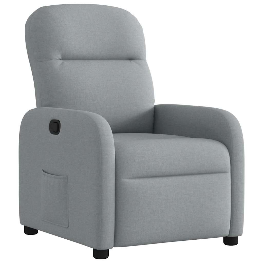vidaXL Sessel Relaxsessel Hellgrau Stoff (1-St) günstig online kaufen