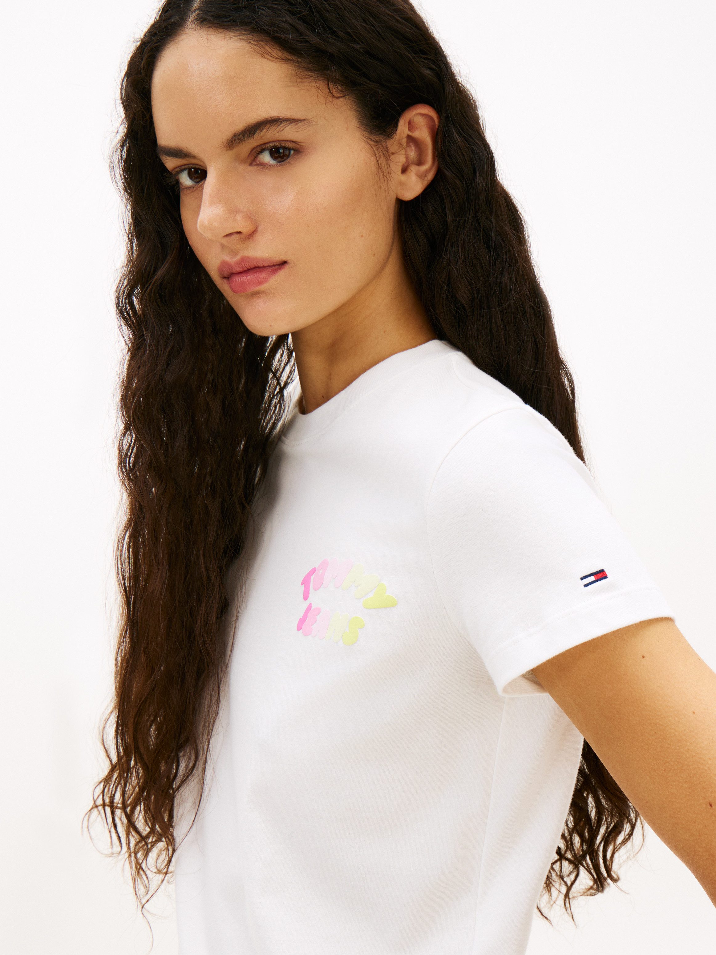 Tommy Jeans Kurzarmshirt TJW REG TJ BUBBLE SS TEE EXT günstig online kaufen