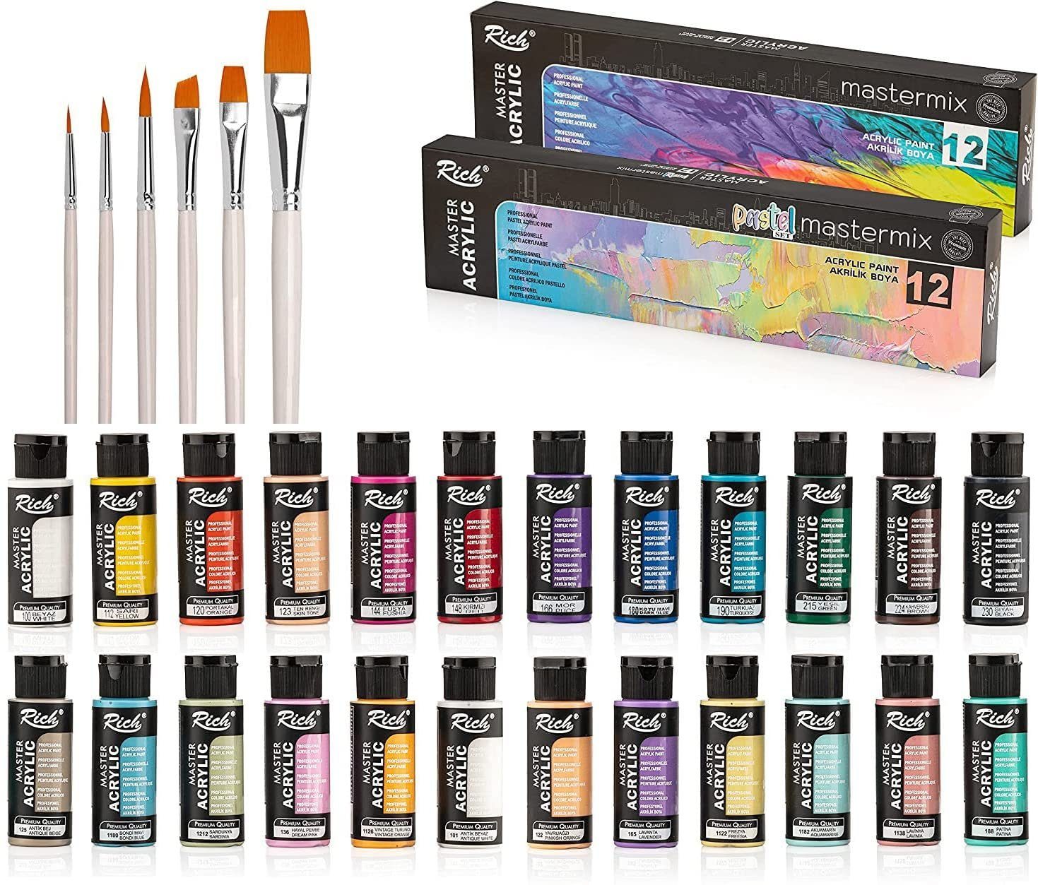 Pott'd Paintables Blumentopf Set Zum Bemalen - DIY Kreativset Mit Farben & Pinseln