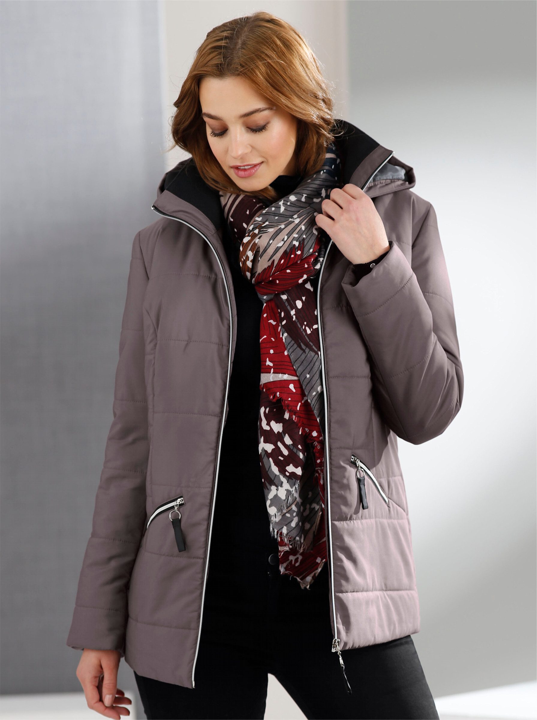 Classic Basics Steppjacke, mit Kapuze günstig online kaufen