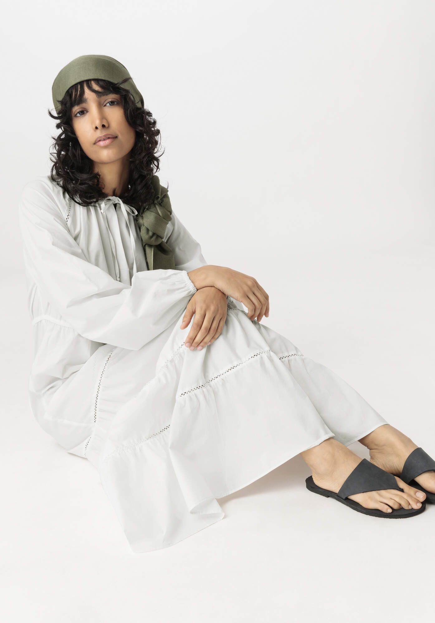 Hessnatur A-Linien-Kleid Brushed Popeline Relaxed aus günstig online kaufen