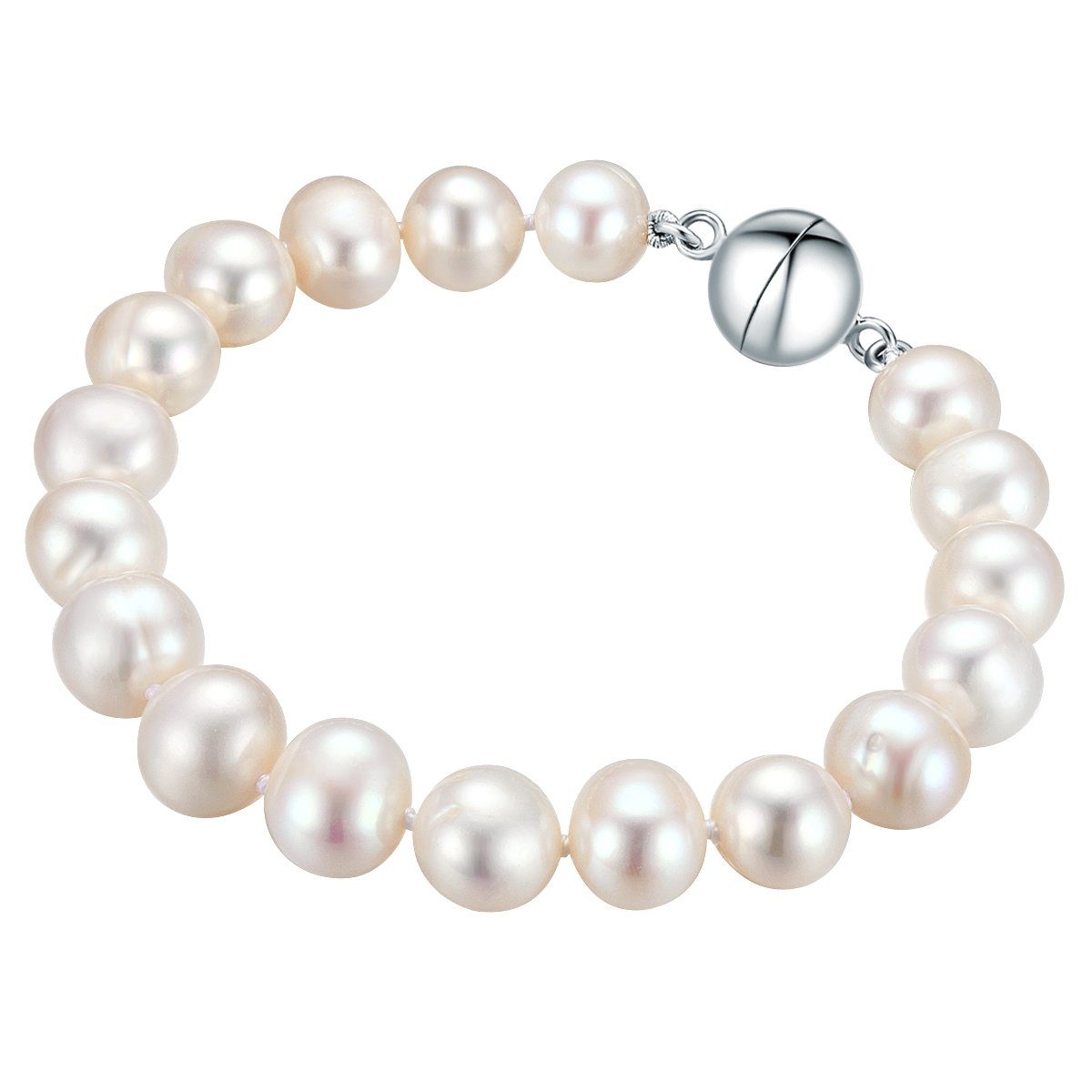 Valero Pearls Perlenarmband silber, mit Süßwasser-Zuchtperlen günstig online kaufen