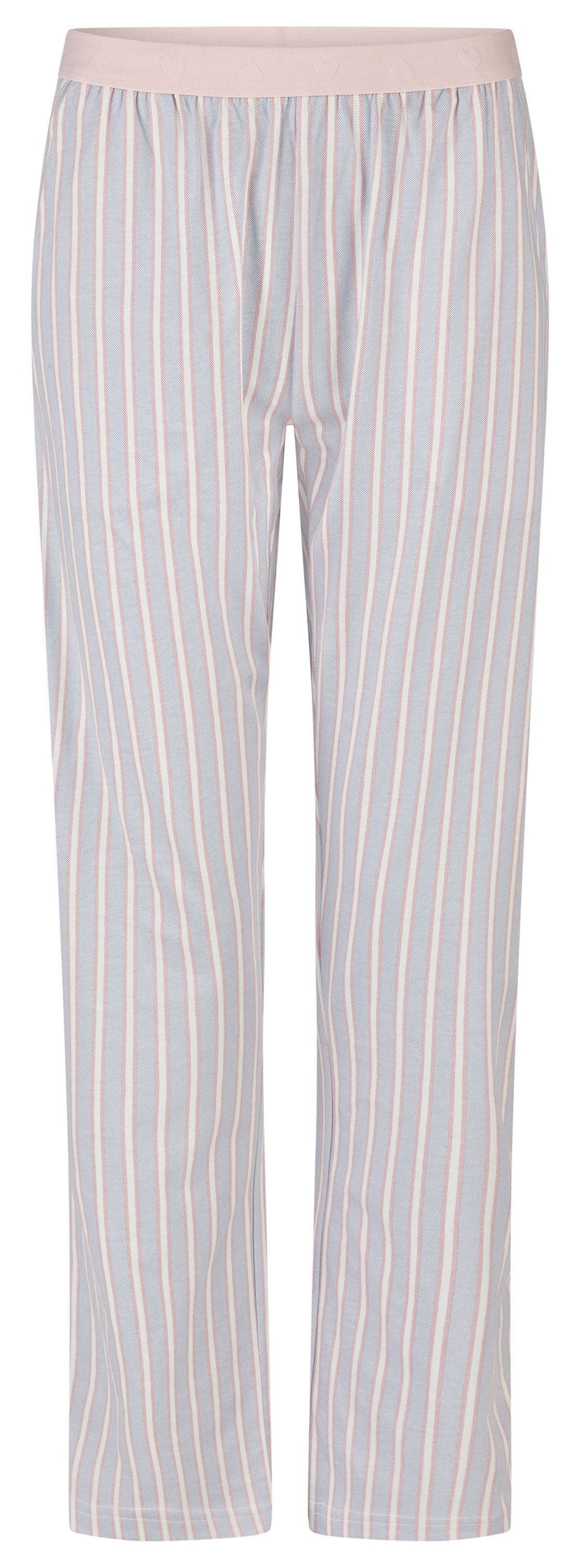 By Louise Pyjamahose Lace Luxury (1-tlg., 1-teilig) Damen Schlafhose Pyjamahose lang Baumwolle