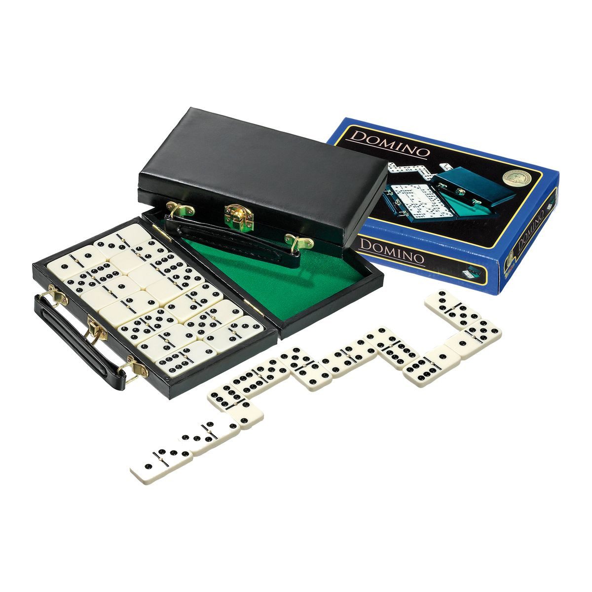 Philos Spielesammlung Domino Doppel 6 im Koffer 19x12x4cm