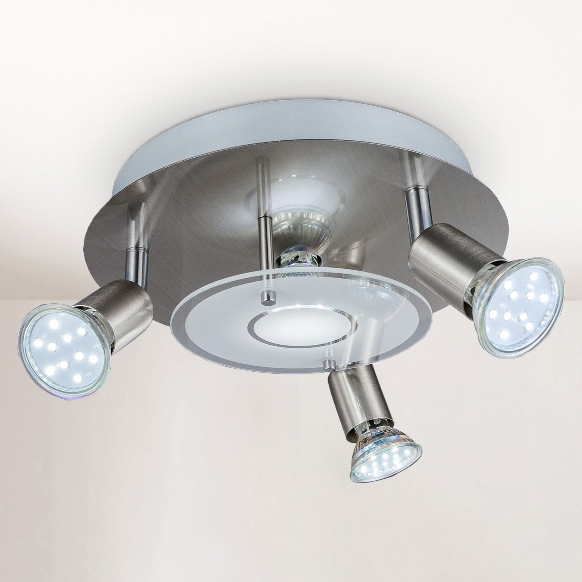 B.K.Licht LED Deckenstrahler, Leuchtmittel wechselbar, Warmweiß, günstig online kaufen