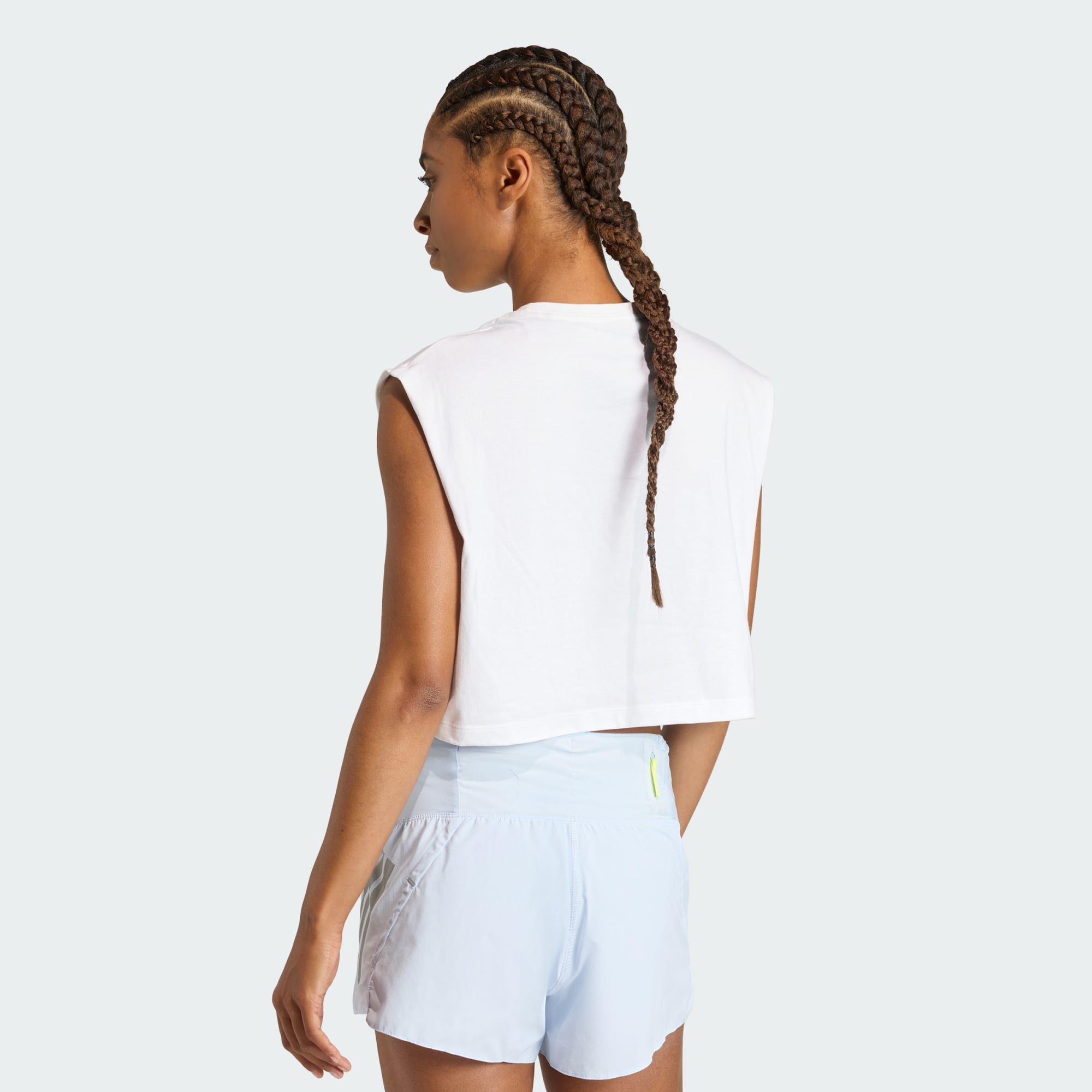 adidas Performance Trainingstop ADI365 RUNNING ESSENTIALS CROP T-SHIRT (1-tlg)