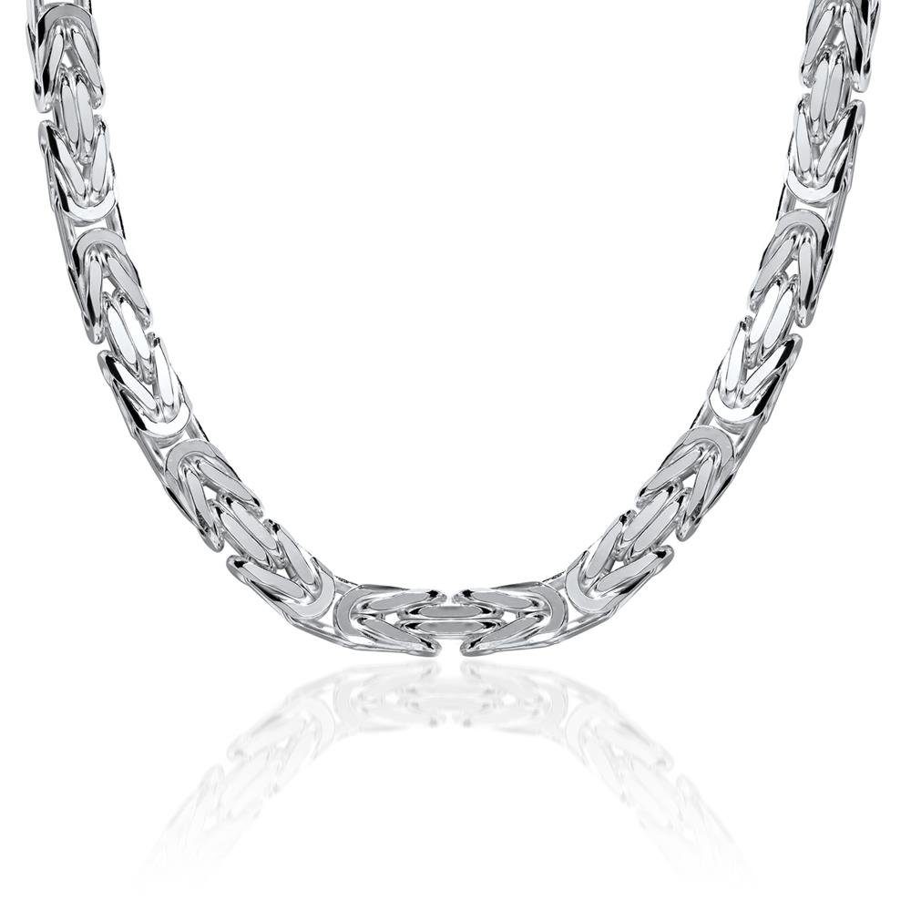 JEWLIX Königskette 925 Silber Königskette Silber 7,5mm - Länge wählbar KK0075 Länge: 45cm | Silberketten