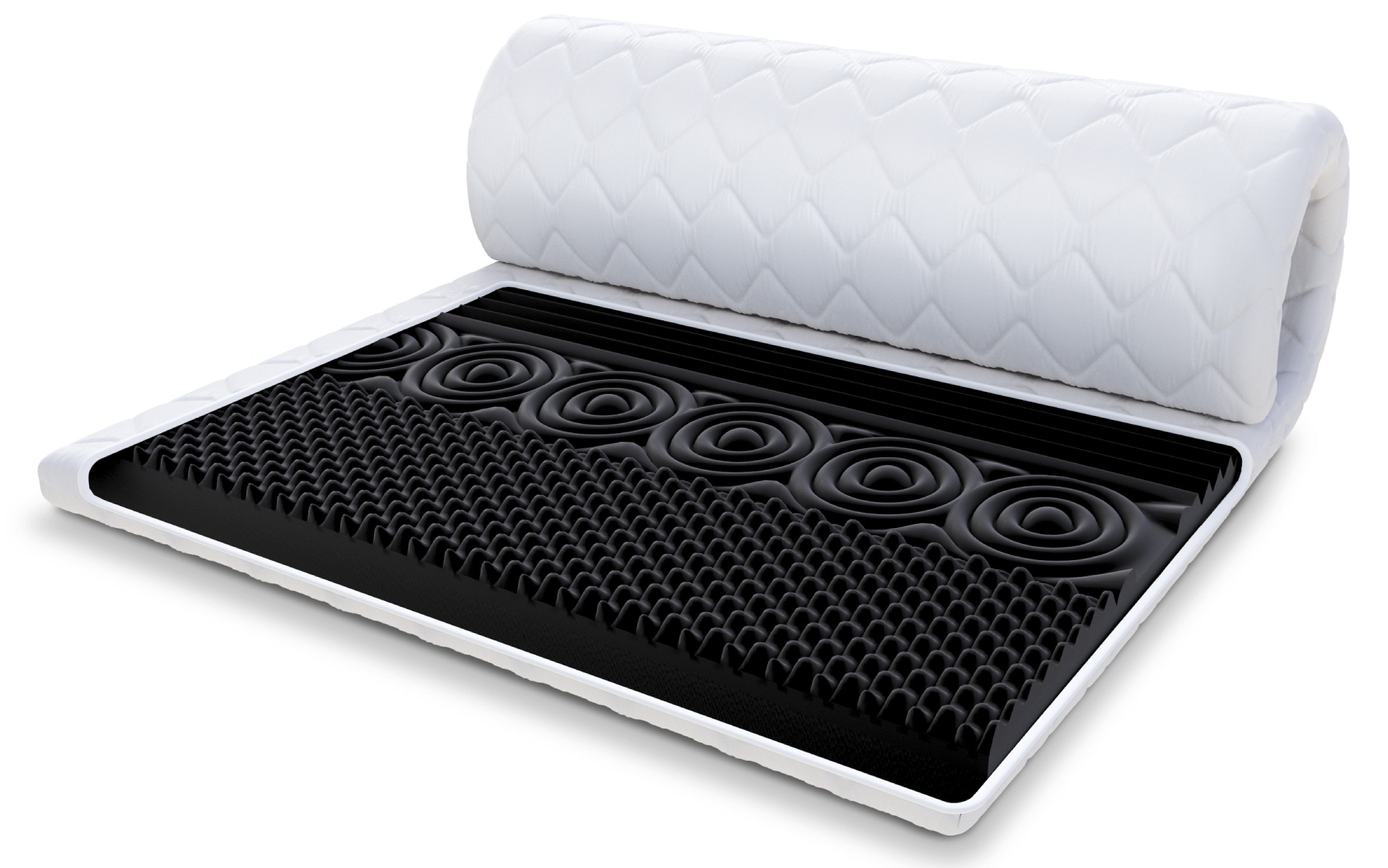 FDM, Topper NERO DOUBLE 90x200, 140x200, 160x200, 180x200 cm, 9 cm hoch, (K günstig online kaufen