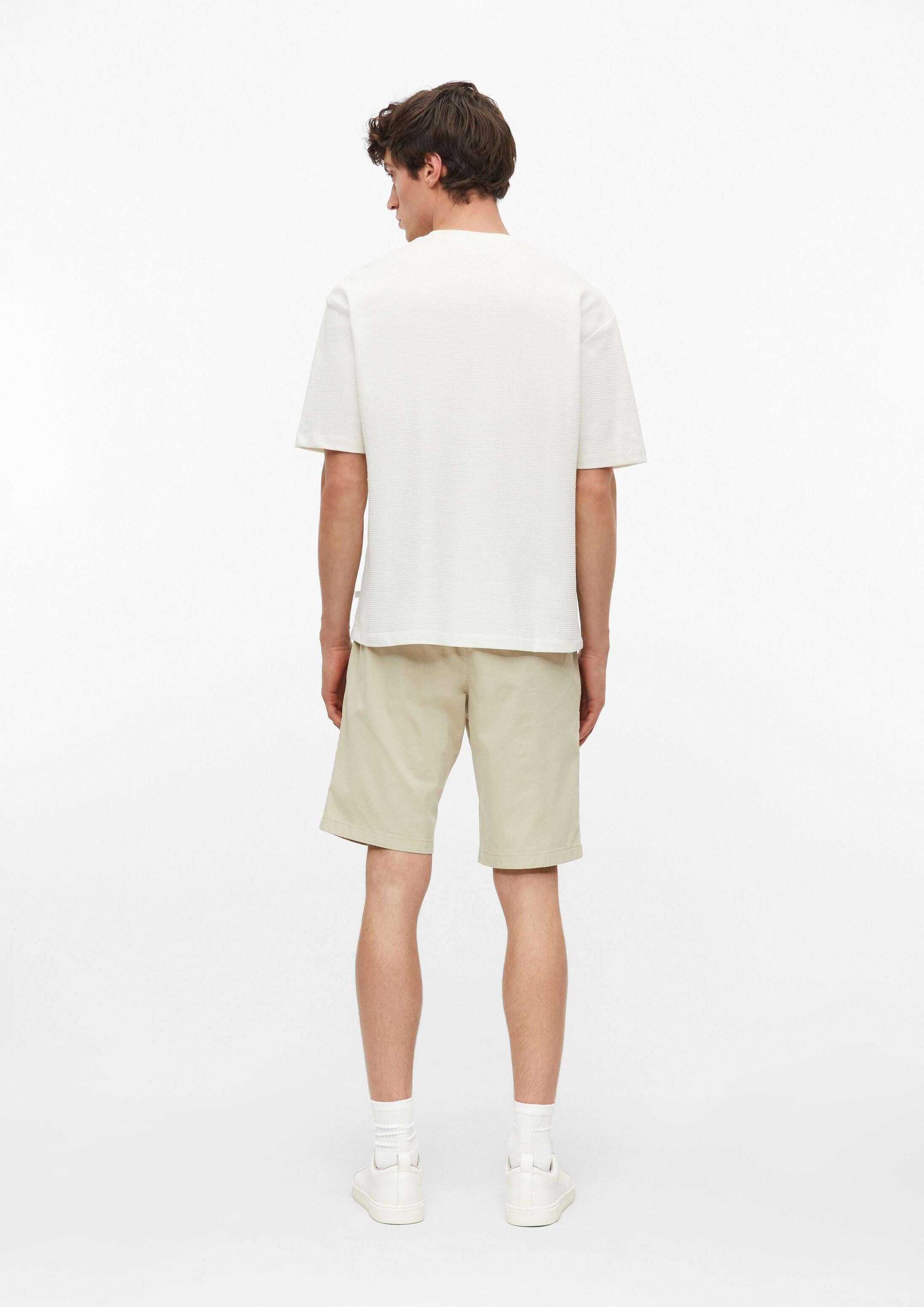 s.Oliver Kurzarmshirt T-Shirt Baumwoll-T-Shirt mit Rippstruktur im Modern Fit