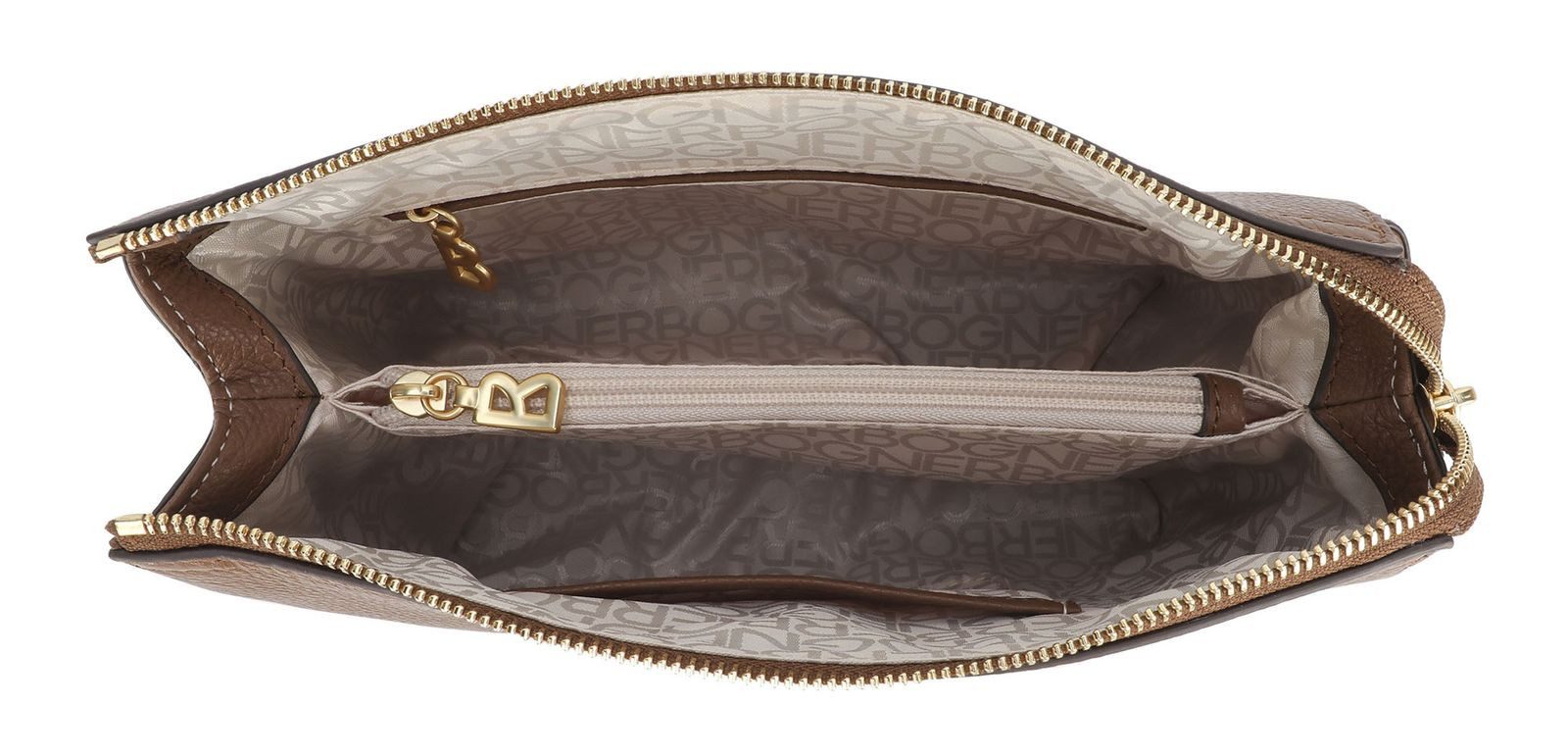 BOGNER Schultertasche Gulia Shoulderbag, aus echtem Rindsleder