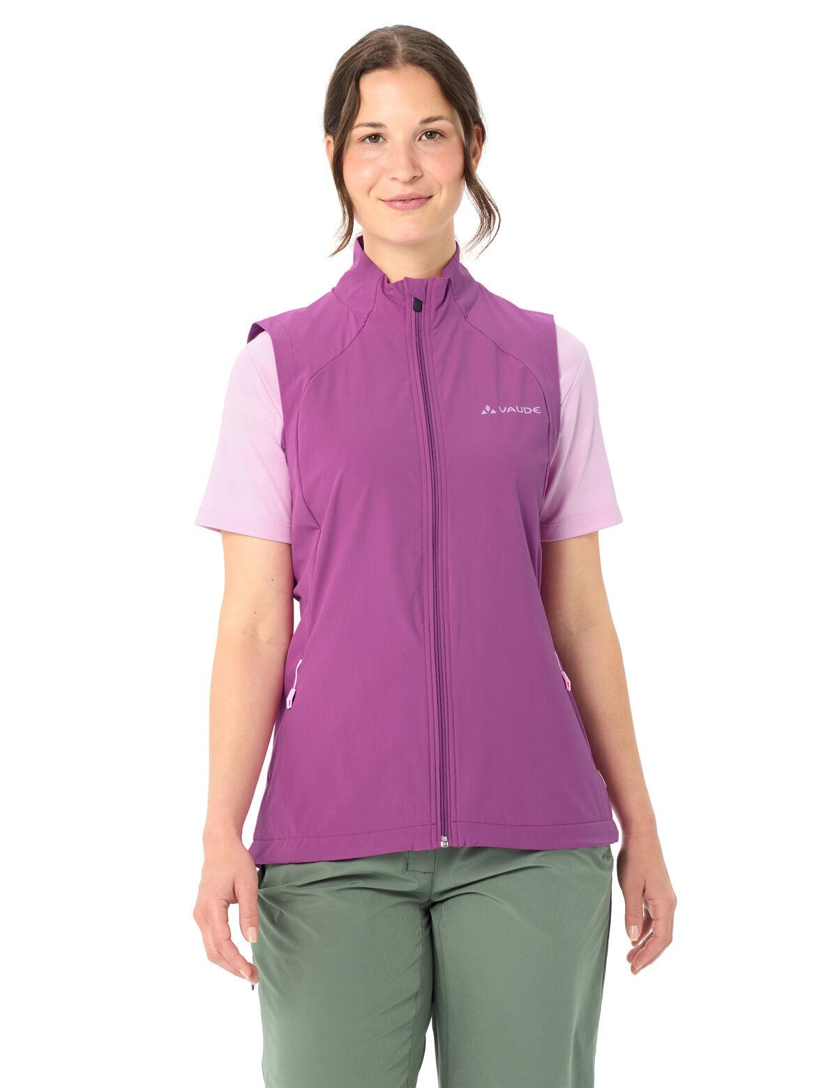 VAUDE Funktionsweste Women's Yaras Vest (1-tlg) atmungsaktive, wind- und wasserabweisende Weste
