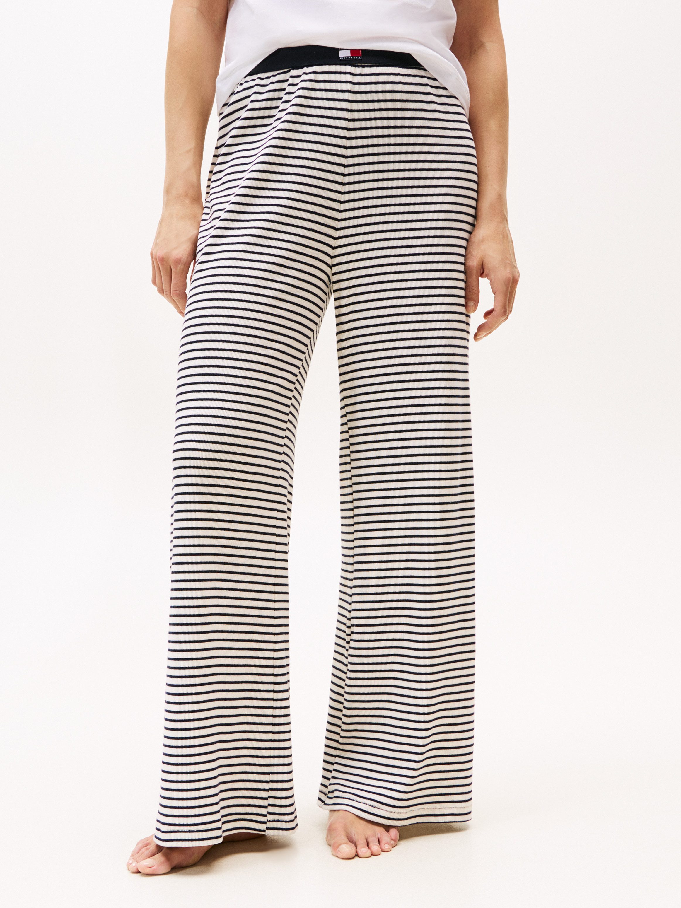 Tommy Hilfiger Underwear Homewearhose PRINT RIB PANTS elastischer Bund, ger günstig online kaufen