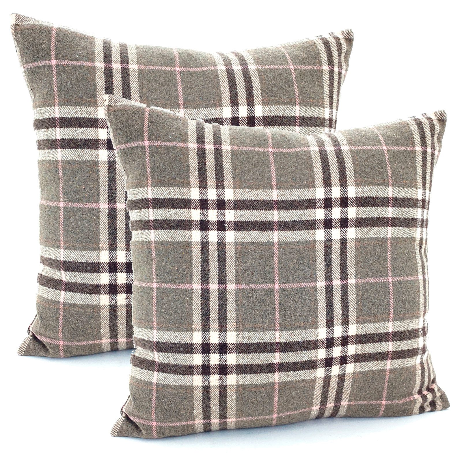 heimtexland Dekokissen 2er Set Kissenhülle Tartan günstig online kaufen