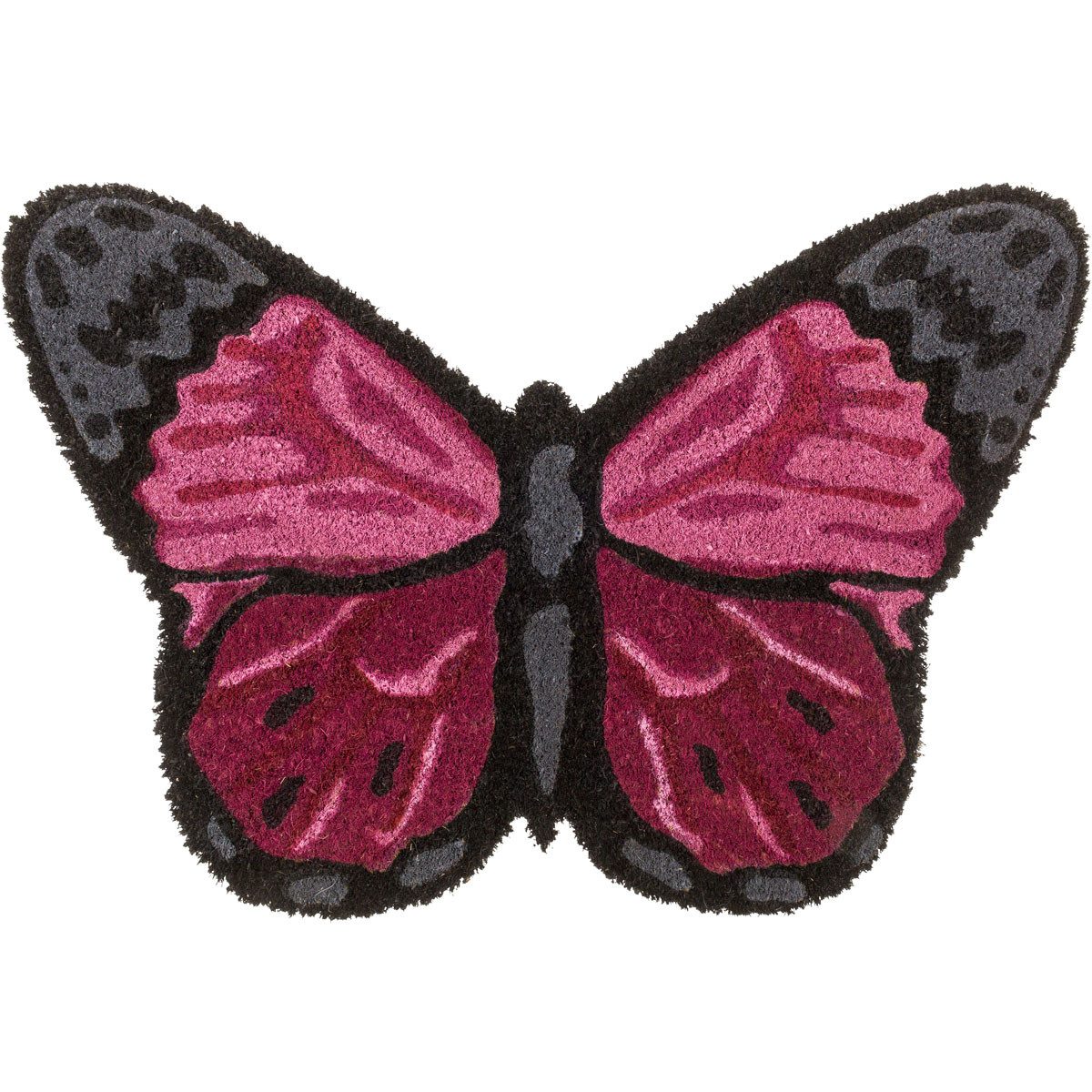 Out of the Blue Fußmatte Türmatte Schmetterling Fußmatte 60x40cm Kokosfaser Fußabtreter, Schmetterling