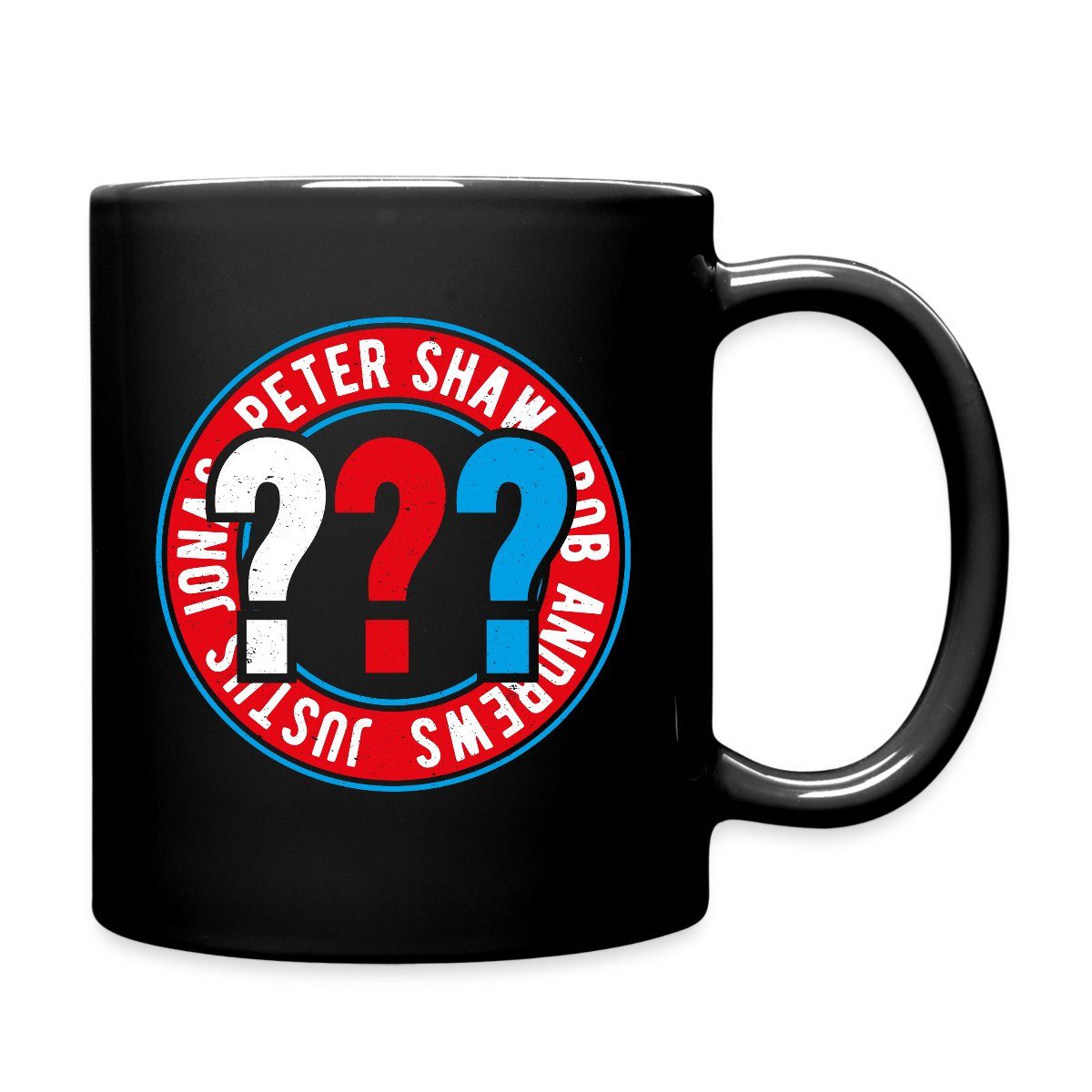 Spreadshirt Tasse Die Drei Fragezeichen Kids Logo Kreis Tasse Einfarbig, Keramik