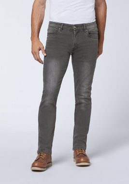 Oklahoma Jeans Straight-Jeans aus hellgrauem Denim (1-tlg)