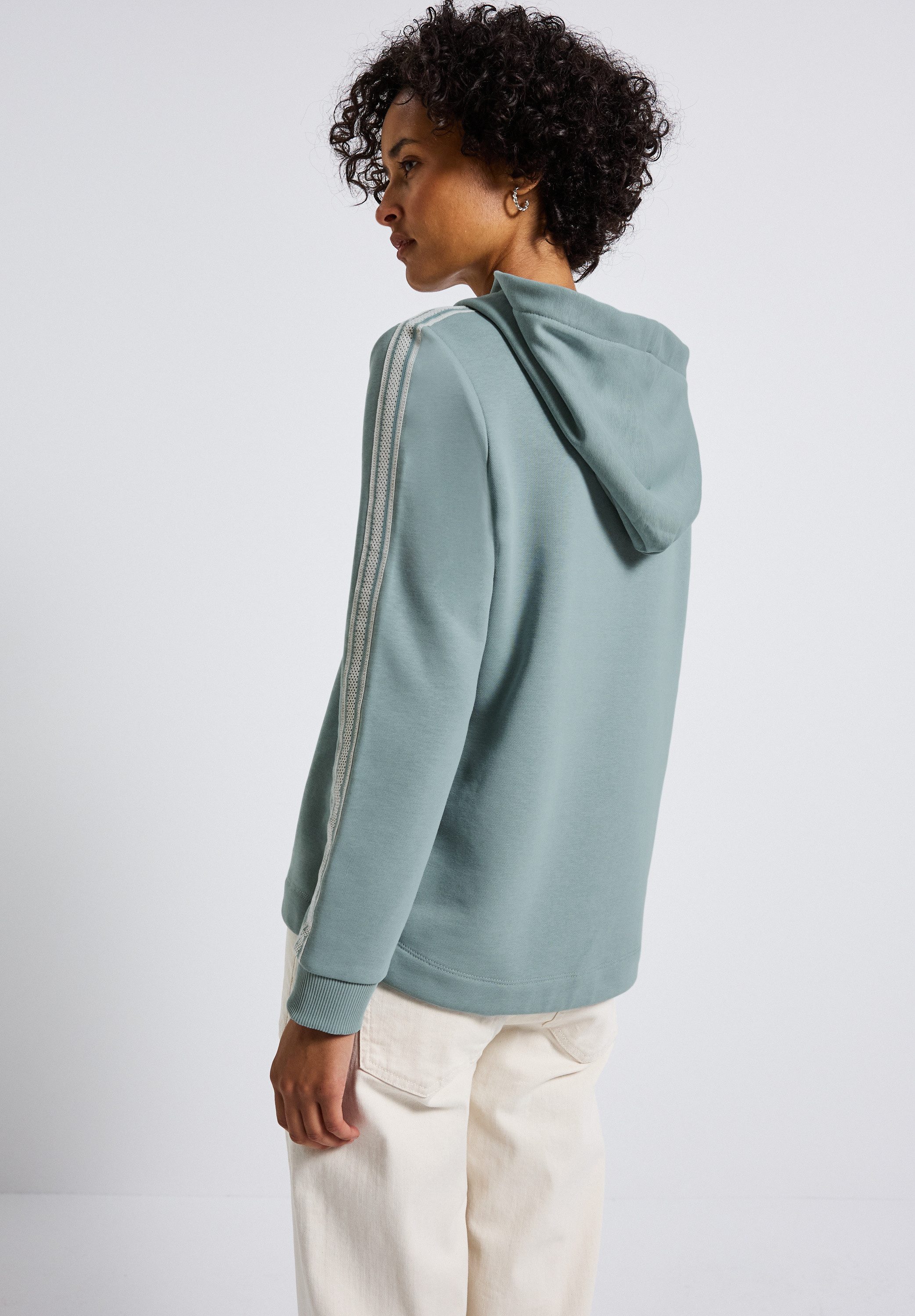 STREET ONE Hoodie mit Gallonstreifen und günstig online kaufen