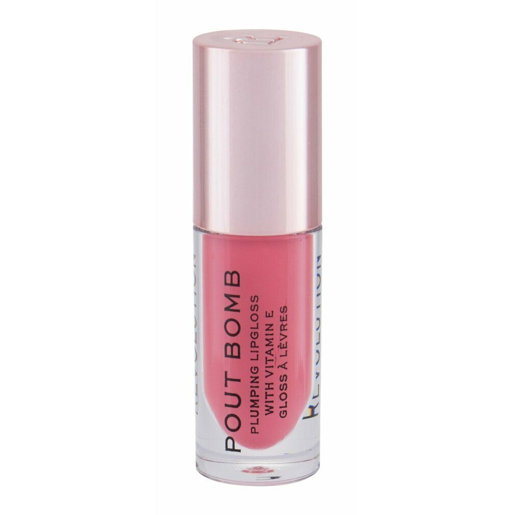 MAKE UP REVOLUTION Lipgloss Revolution Make Up Pout Bomb Plumping Gloss Peachy 4,6ml