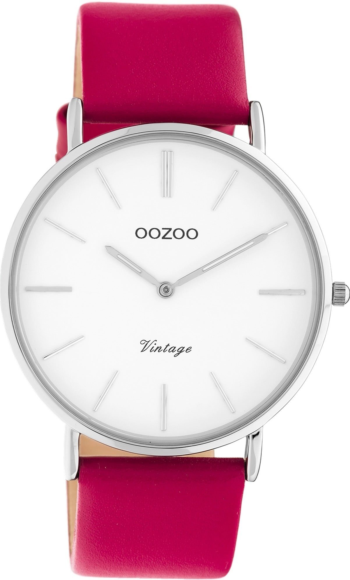 Quarzuhr Oozoo Damen Armbanduhr rosa Analog