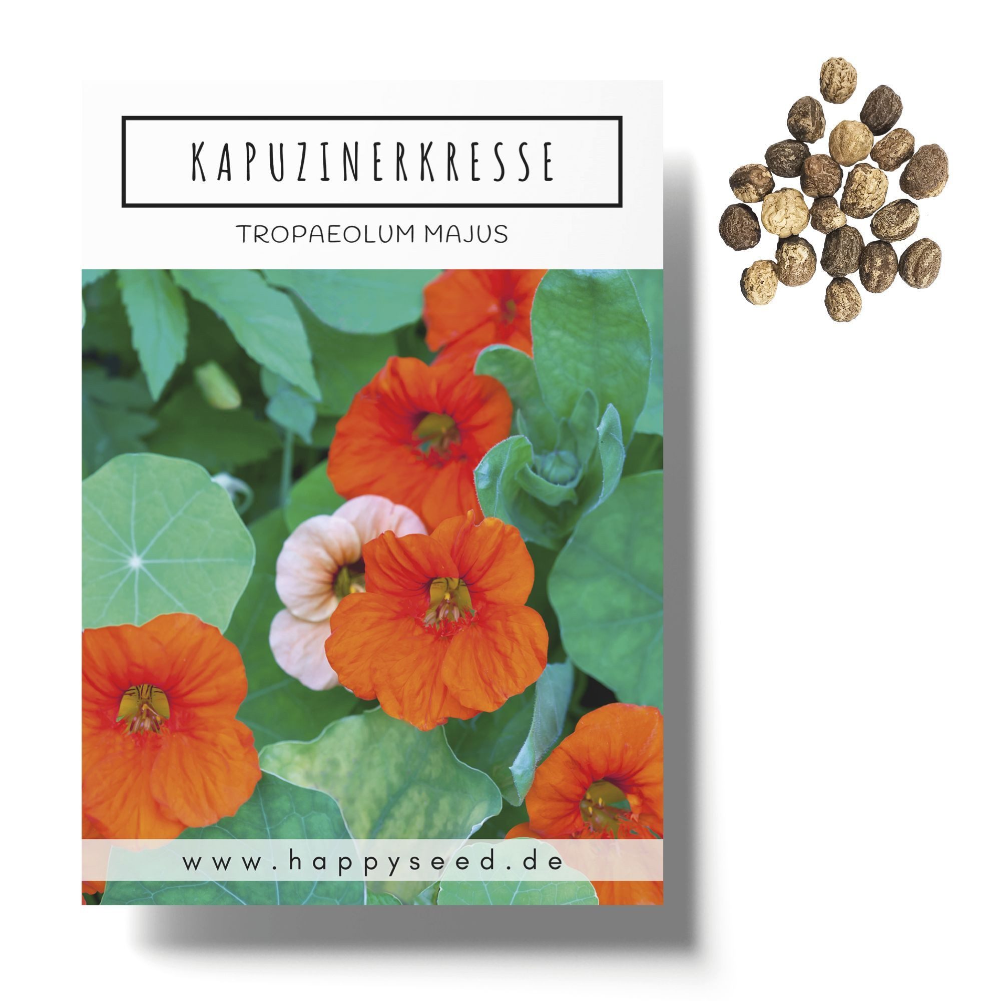 HappySeed Blumensamen Kapuzinerkresse Samen - Tropaeolum majus, Blumen günstig online kaufen