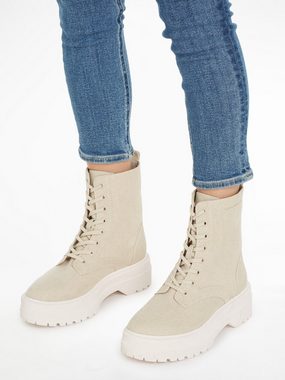 Tommy Hilfiger FEMININE ESSENTIAL CANVAS BOOT Schnürboots mit Profilsohle