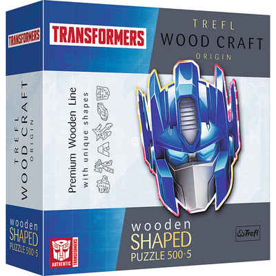 Trefl Puzzle Trefl 20195 Wood Craft Sonderform Transformers, 500 Puzzleteile, Made in Europe