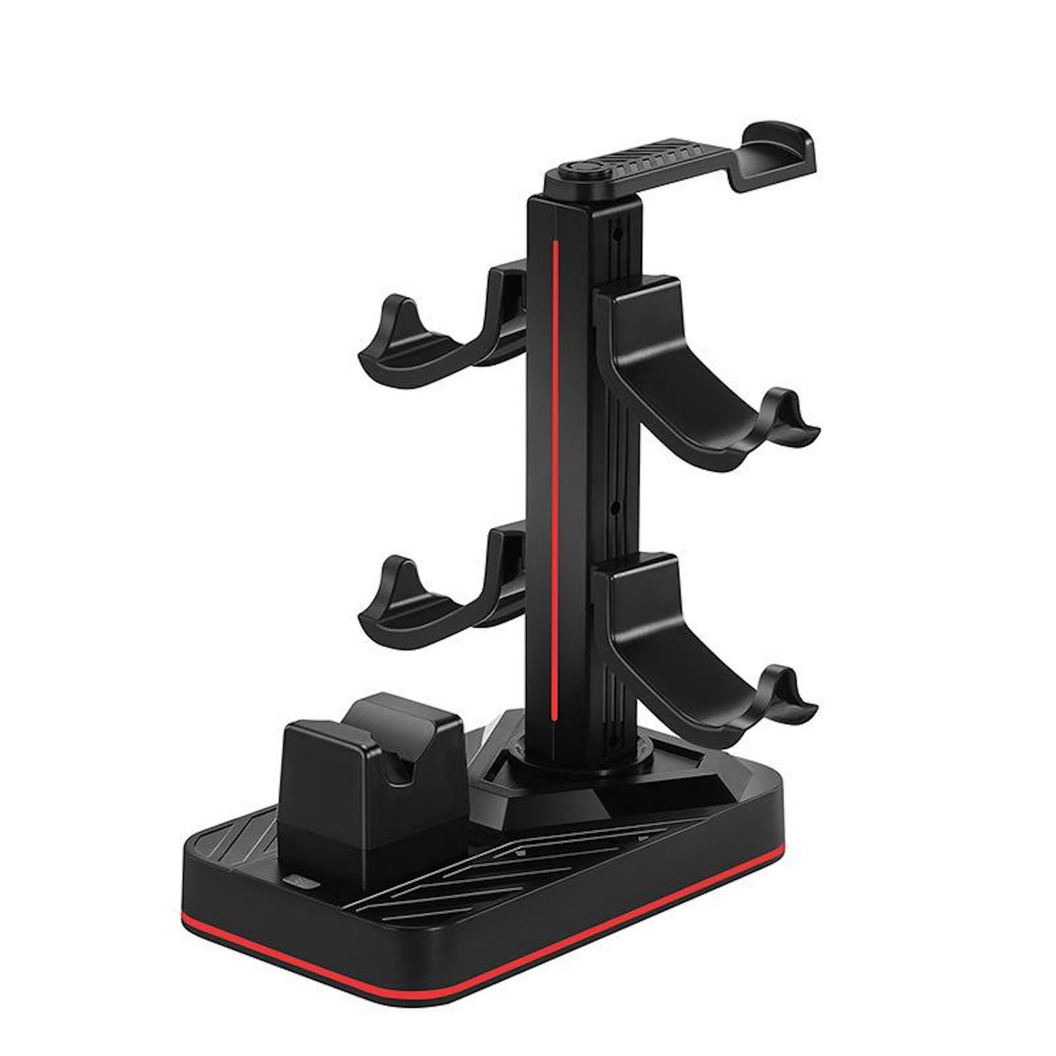 Wigento Handyhülle Für Nintendo Switch 2 Pro Controller Ladestation mit Headset-Halter, Schnellladefunktion, Stabil, Platzsparend, Multifunktional