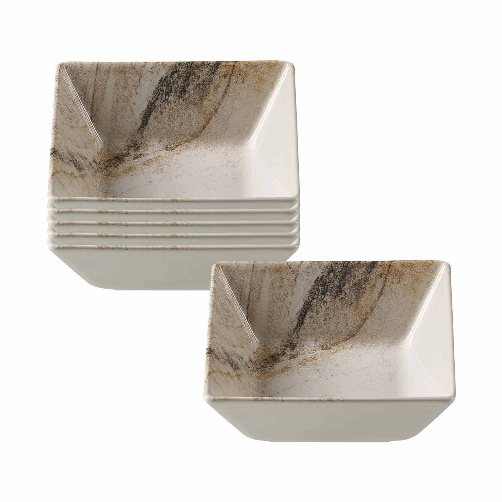 Ritzenhoff & Breker Schale Arezzo Schalen 13 x 13 cm 6er Set, Steinzeug, (6 Schalen, 6-tlg)