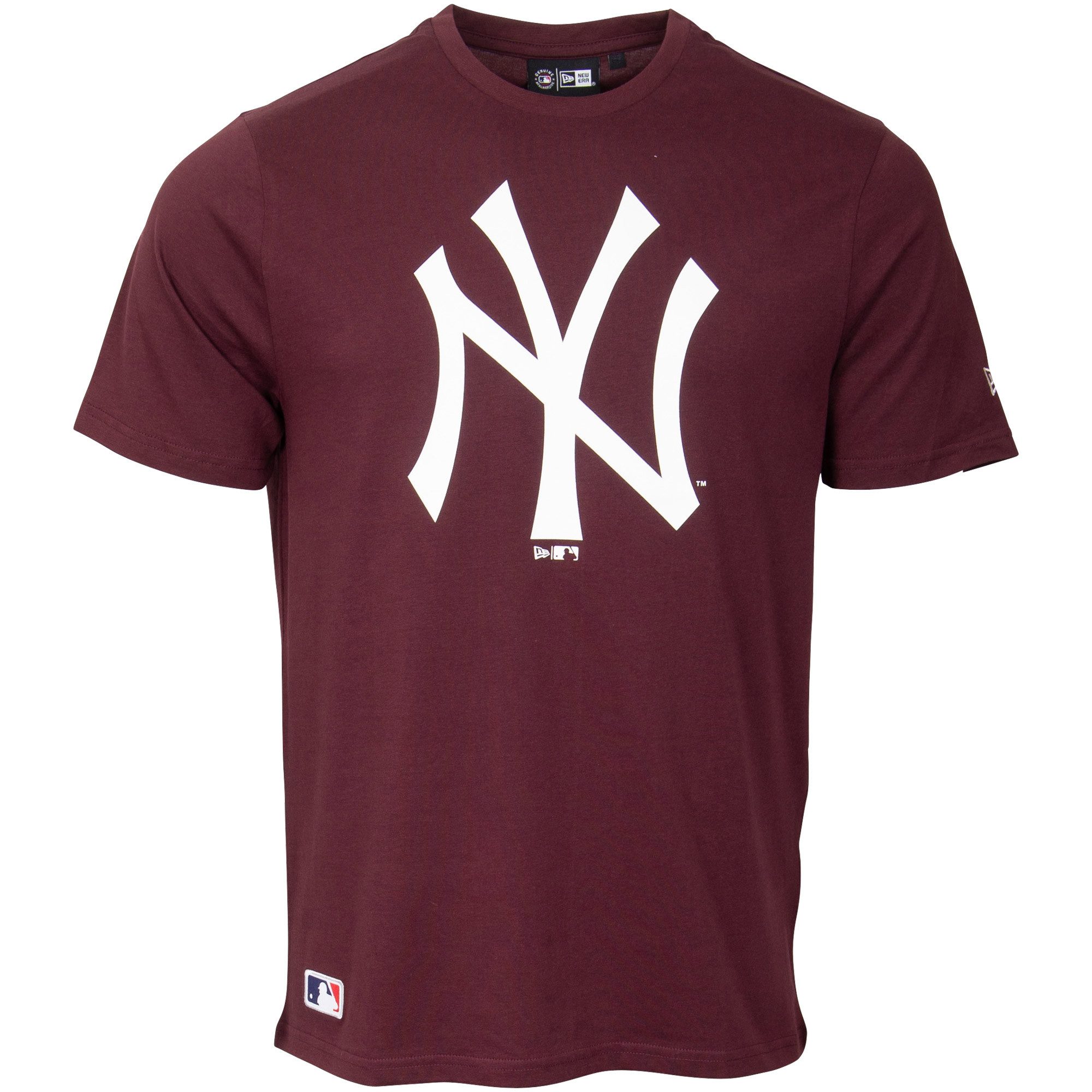 New York Yankees T-Shirt New York Yankees New Era T-Shirt NY Logo groß - maroon
