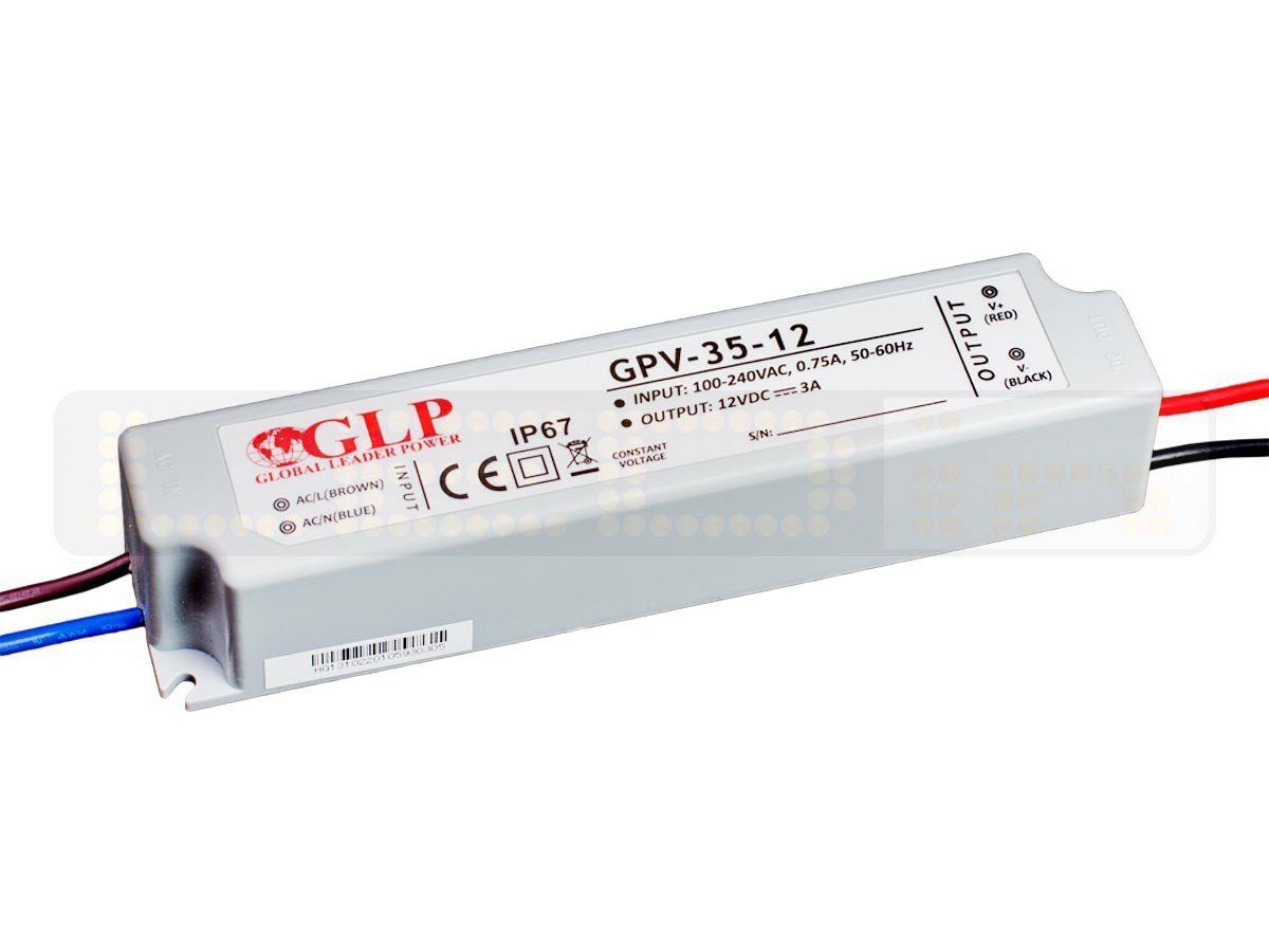 Trafo 36W 3A IP67 Netzteil IP67 Wasserdicht Transformator Treiber LED Trafo