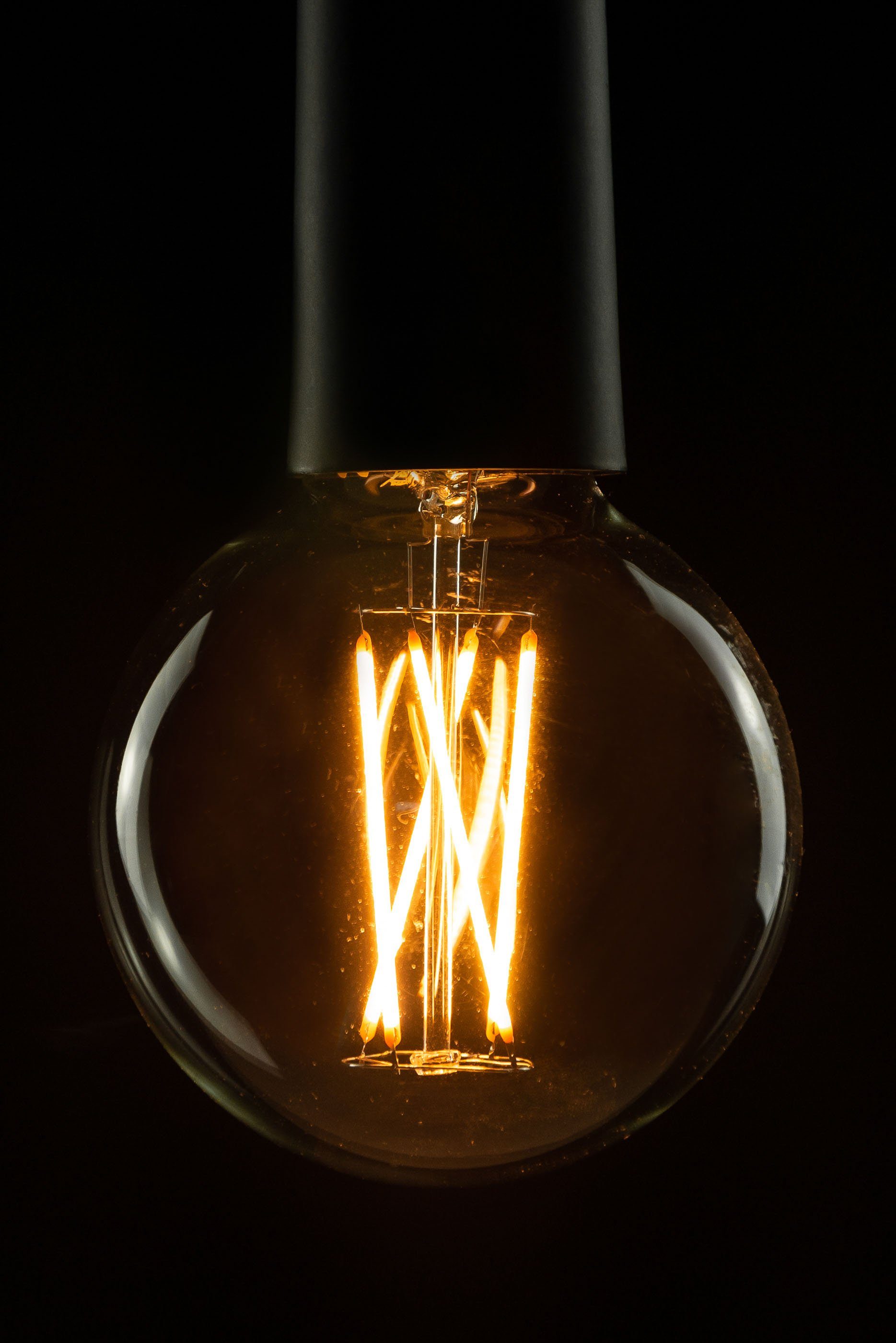 SEGULA LED-Leuchtmittel Vintage Line, E27, 1 St., Warmweiß, dimmbar, Globe 95 klar- scherbensicher, E27
